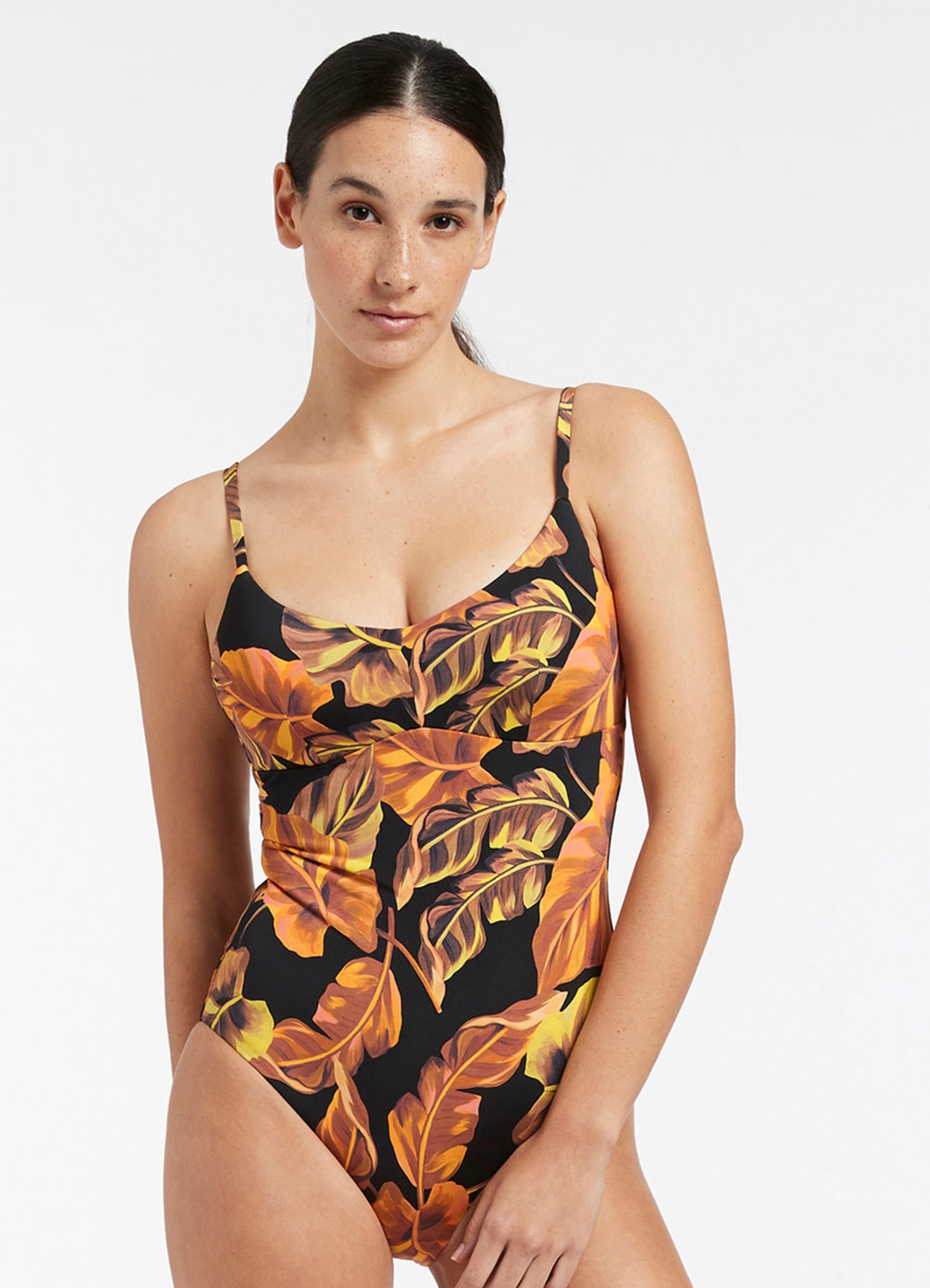 Palmas C_D Tank One Piece Swimsuit for Women - Black | High Waist Bikini Top & Bottom Set for Beach, Pool, and Summer Vacation