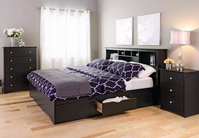 Sonoma 3 Drawer Tall Nightstand with Storage - Modern Bedside Table for Bedroom, Living Room & Guest Room - Multiple Finish Options Available