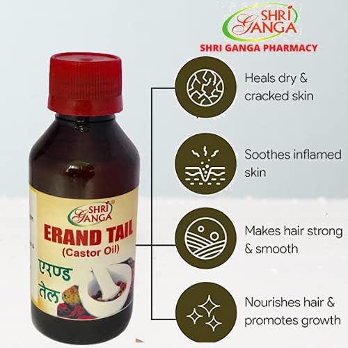 Organic Cold-Pressed Castor Oil (Pack of 2) - 100% Pure & Natural for Hair Growth, Eyelashes & Skin Care | Perfect for DIY Beauty & Ayurvedic Treatments