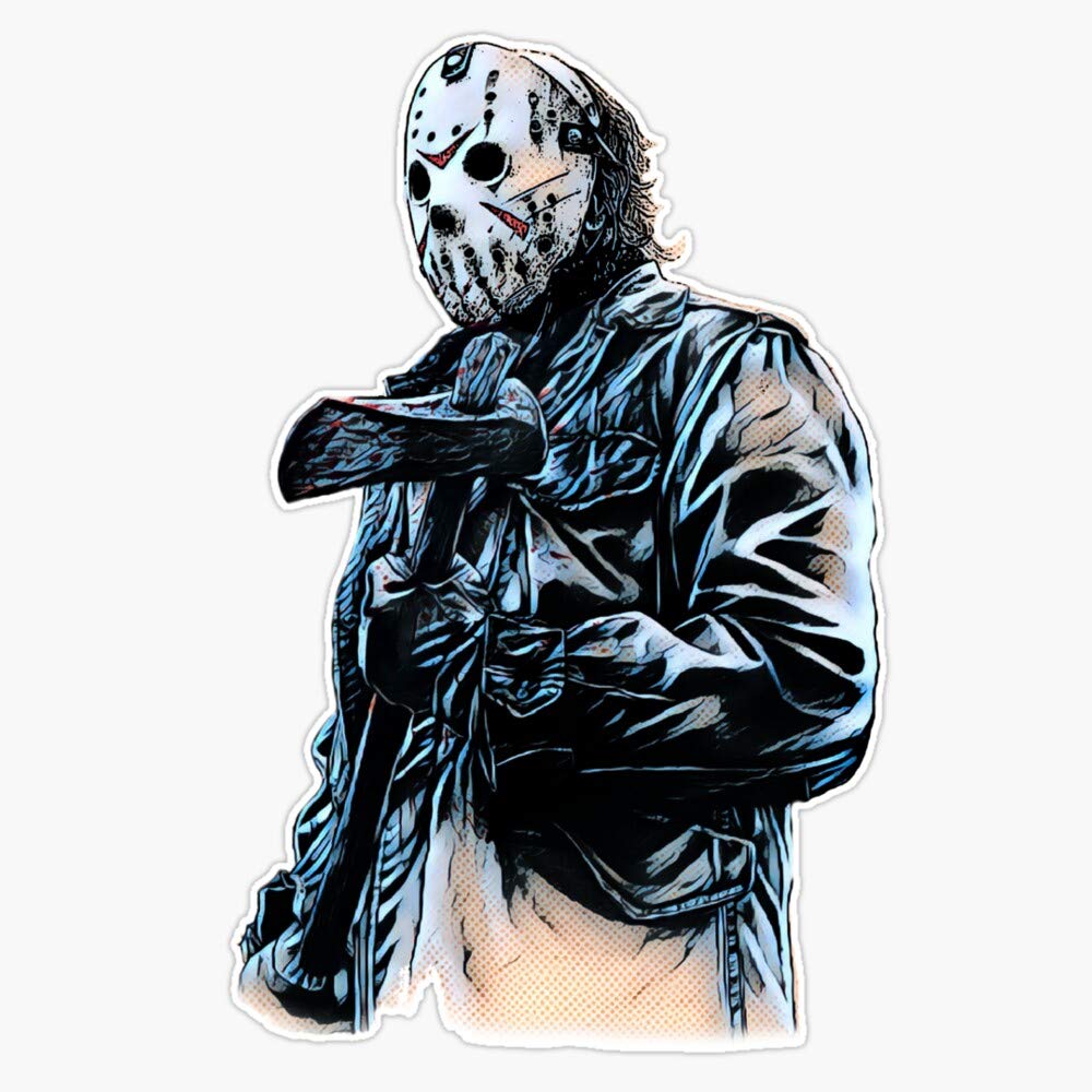 Jason Vinyl Sticker - Waterproof Decal for Laptop, Wall, Window & Bumper - 5 Inch Durable Adhesive - Perfect for DIY Home Decor, Car Accessories & Personalizing Electronics