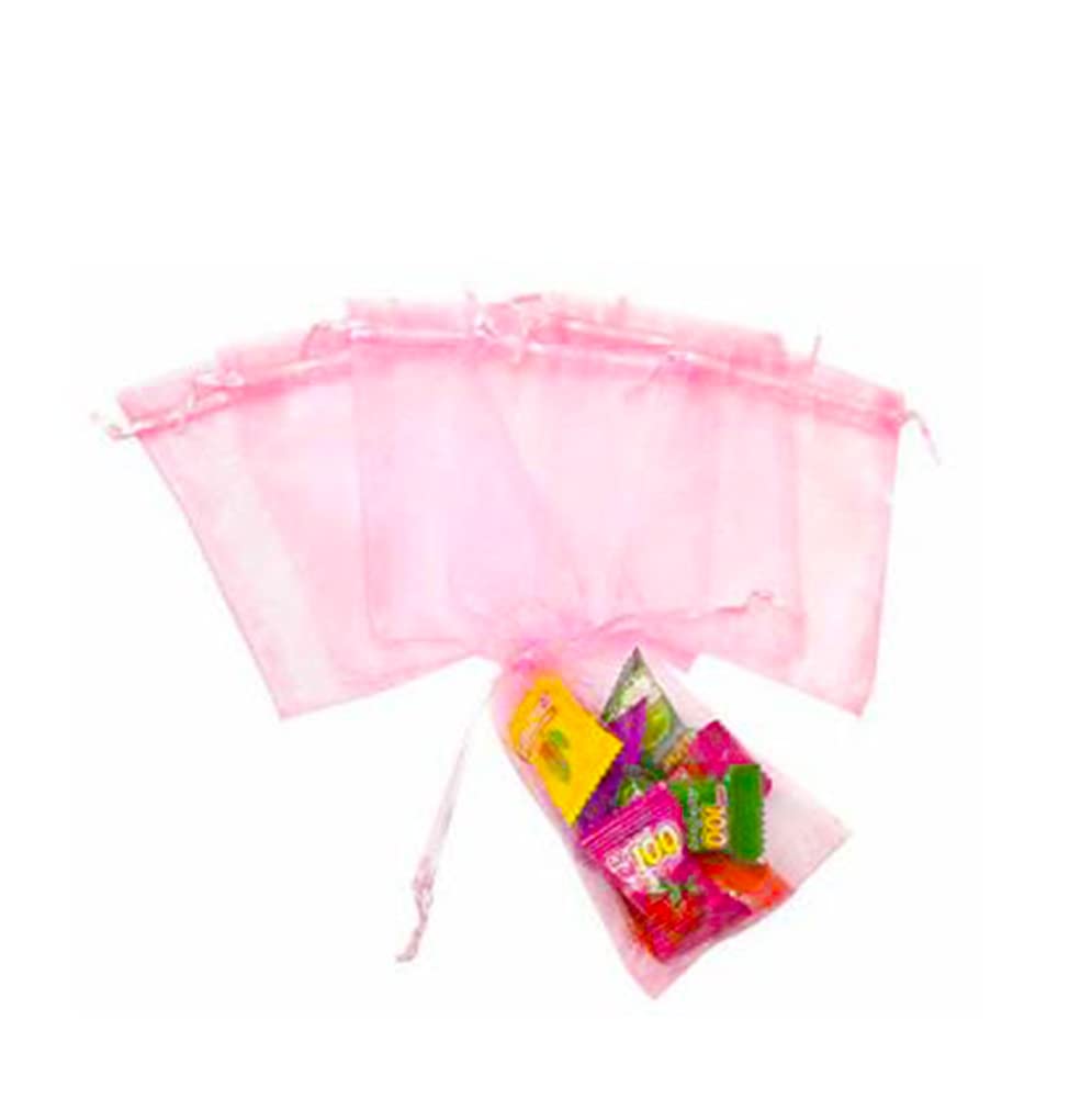 Premium Organza Drawstring Bags 10x14cm - Elegant Wedding Favor Pouches, Party Gift Bags, Jewelry Packaging (Pack of 40) - Perfect for Bridal Showers, Baby Showers & Special Events