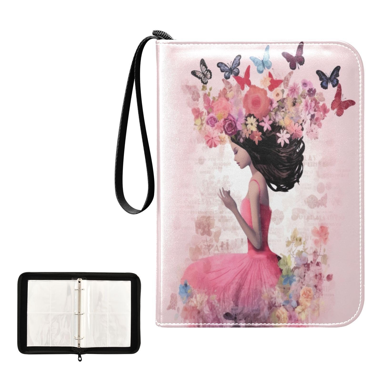 Qilmy 400 Pocket PU Leather Trading Card Binder - Collector Album for Sports, Game, and Pokemon Cards - Durable Card Folder for Storage & Organization - Perfect for Collectors, Tournaments, and Home Display