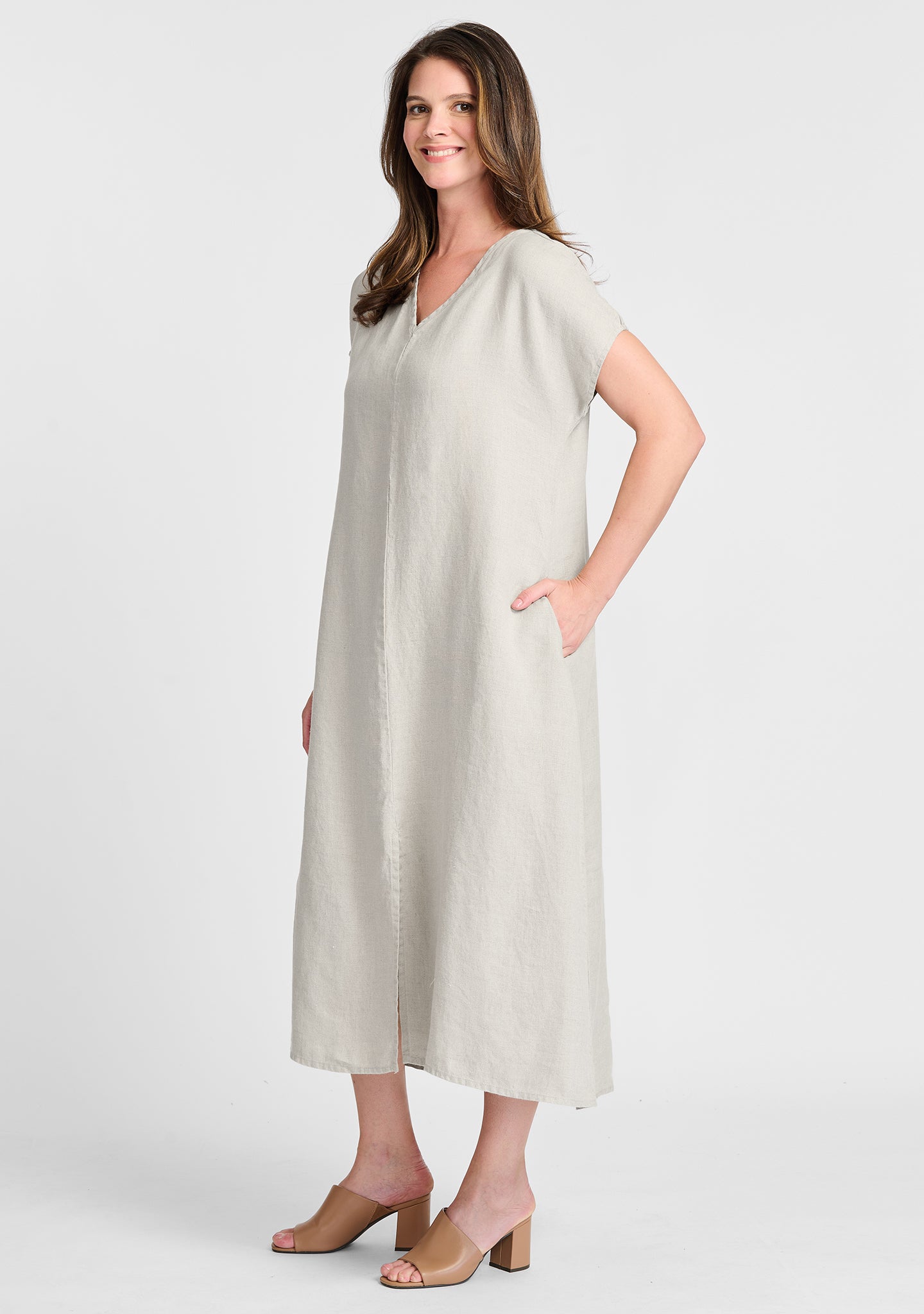 Yara Dress - Linen Maxi Dress for Women | Summer Beach Vacation & Boho Chic Outfit | Final Sale