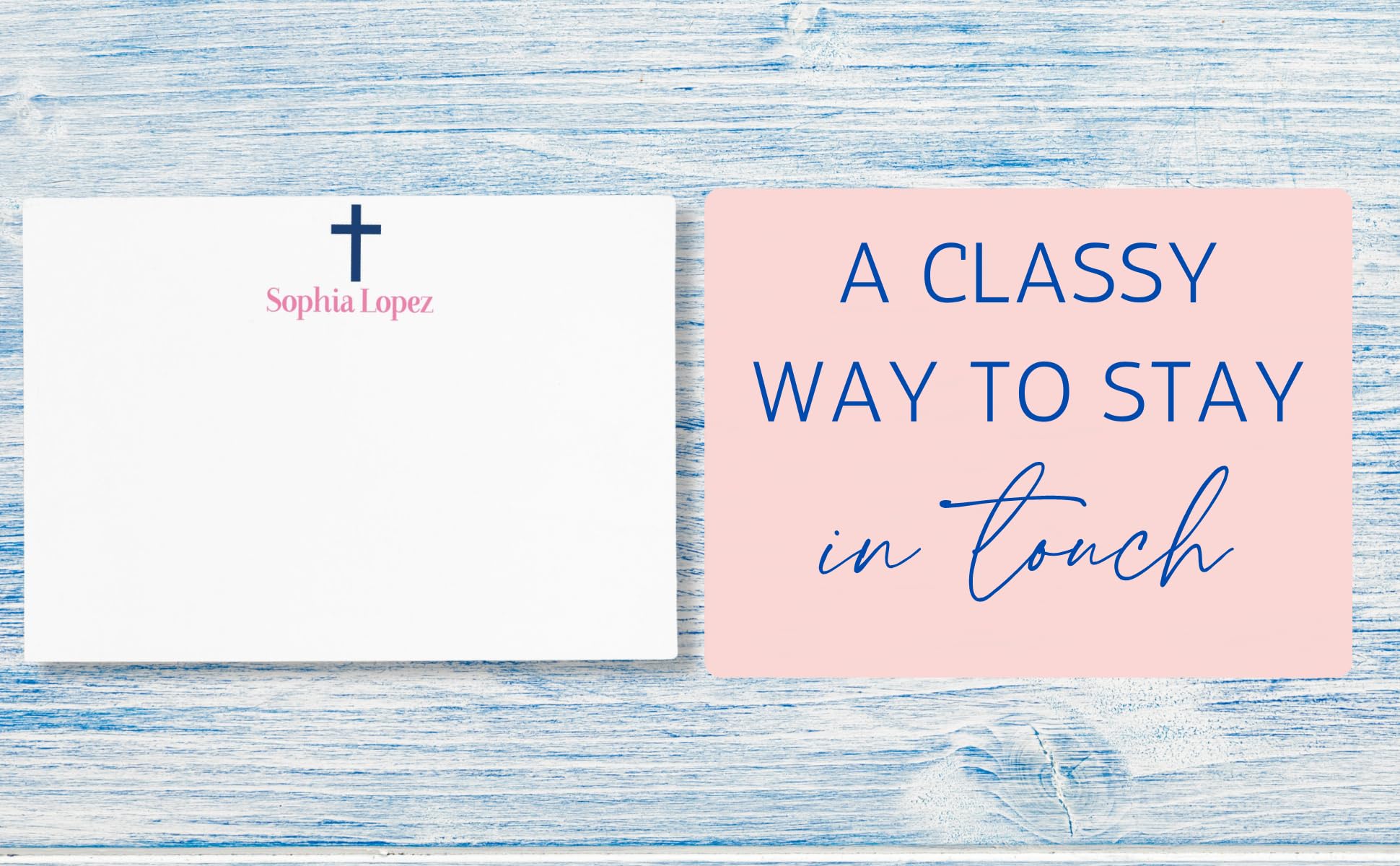 Personalized Christian Stationery Sets for Kids - A2 Flat Cards with Cross Design | Choose Quantity & Colors | Religious Thank You Cards for Men, Women & Girls | Perfect for Baptism, First Communion, Bible Study & Church Events