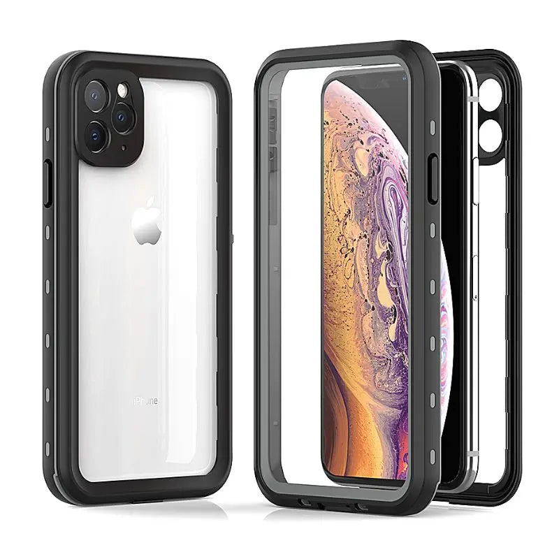Waterproof iPhone Cases for Apple iPhone 7/8/X/11/12/13/14 Pro Max - Shockproof & Dustproof Protective Cover for Swimming, Hiking & Outdoor Activities