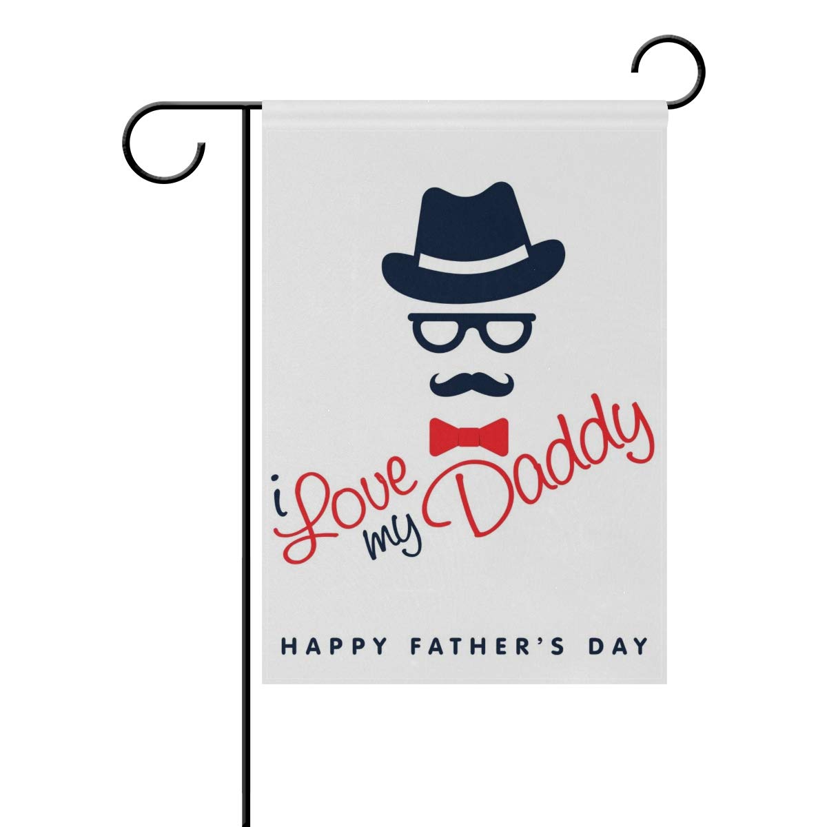 Happy Father's Day Garden Flag - 28x40 Inch Double Sided Polyester Outdoor House Banner for Patio, Lawn & Yard Decor - Weather Resistant Father's Day Gift (1 Pack) - Perfect for Front Porch, Garden & Outdoor Celebrations