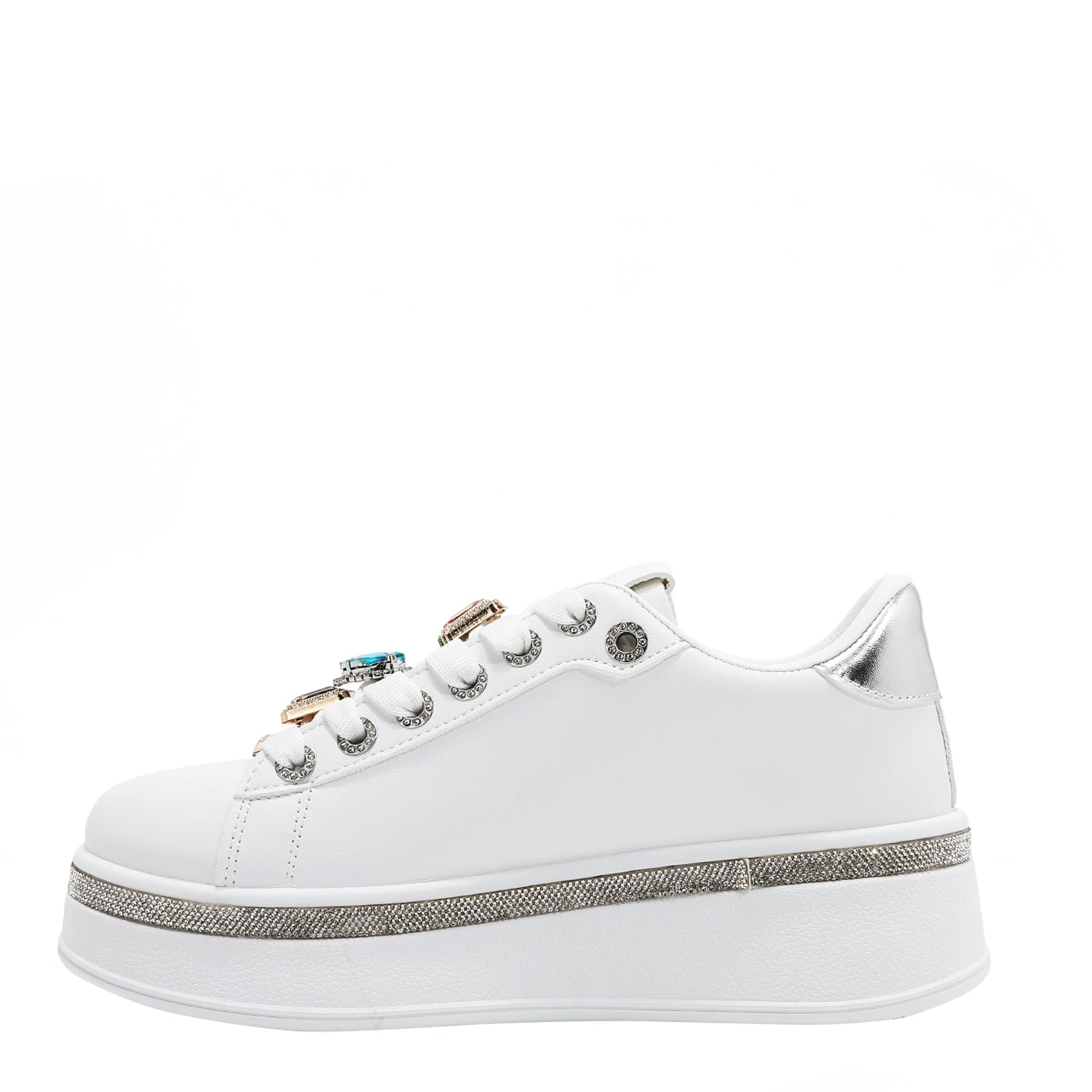 Sparkling Rhinestone Sneakers for Women - Trendy Fashion Shoes for Parties, Weddings & Night Out
