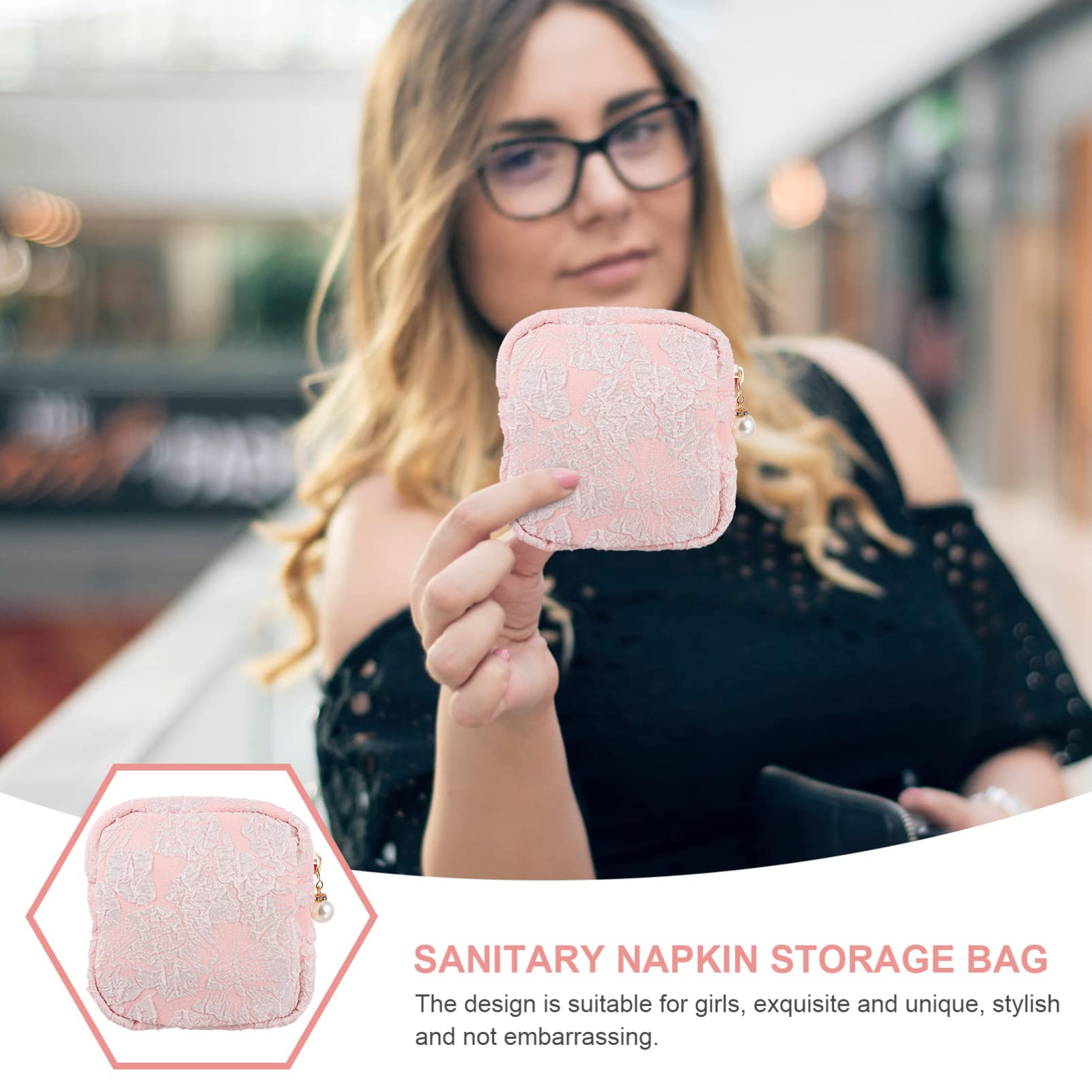 EXCEART Menstrual Pad Pouch for Women - Travel & Gym Essentials