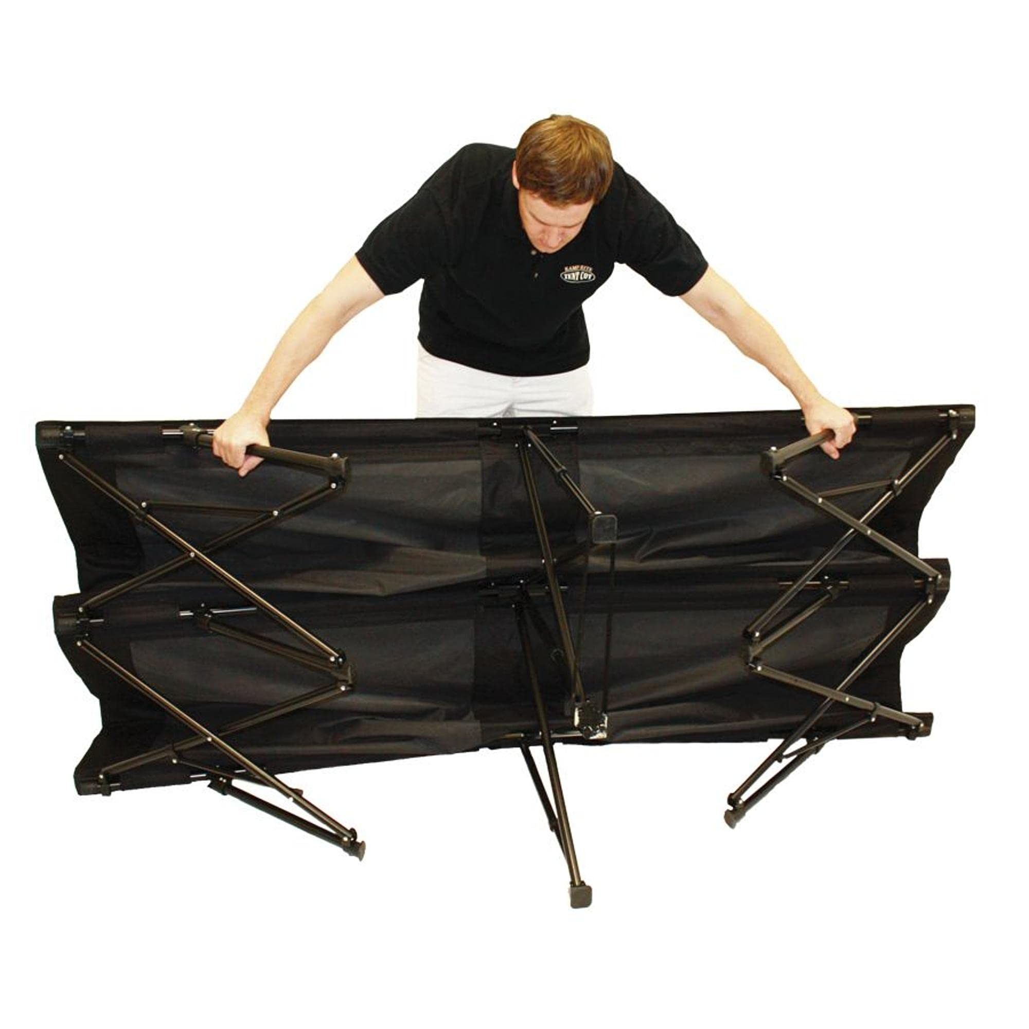 Kamp Rite Double Kwik Cot - 2 Person Portable Camping Cot for Adults, Heavy Duty Folding Bed with Carry Bag - Perfect for Camping, Hiking, Backpacking & Outdoor Adventures