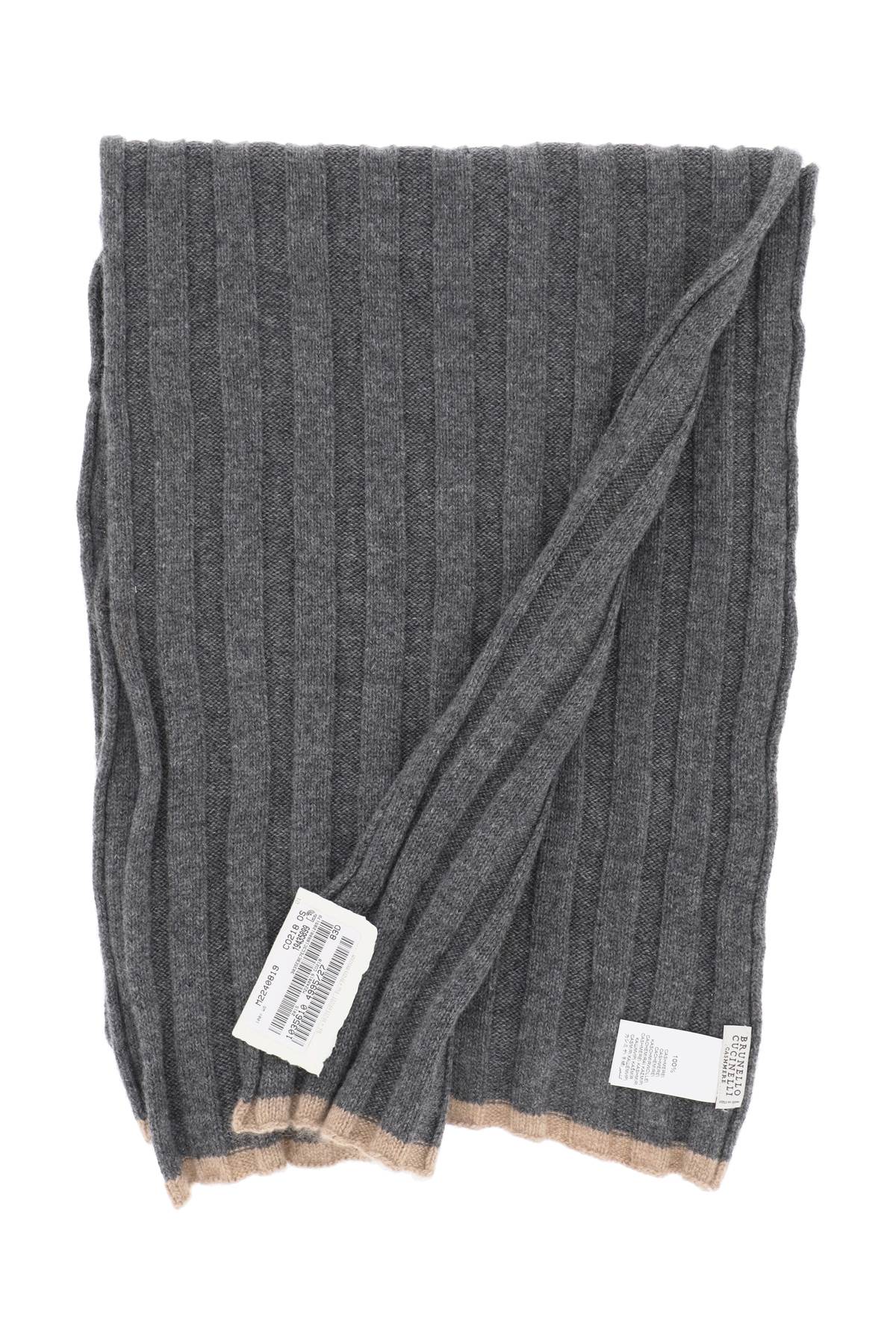 Brunello Cucinelli Ribbed Cashmere Scarf - Luxury Winter Accessory for Women & Men - Perfect for Cold Weather & Stylish Outfits