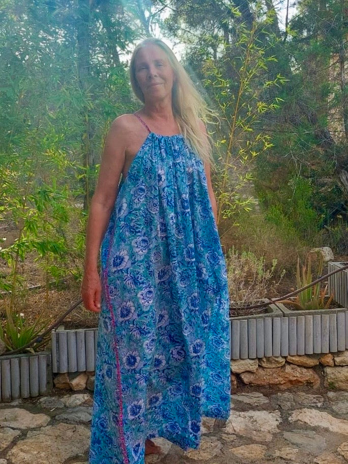 Flori Dress - Elegant Floral Print Summer Dress for Women | Perfect for Beach, Vacation, and Casual Outings