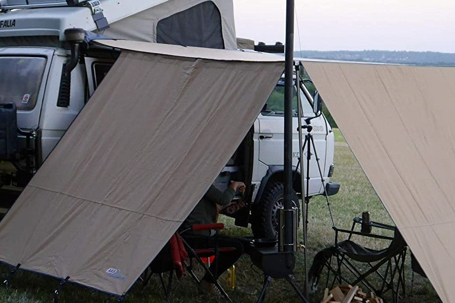 ARB Touring Windbreak 2000mm (6.5ft) Front Extension for ARB Awnings - Easy Setup Camping Accessory for Outdoor Adventures, RV Trips & Off-Road Travel