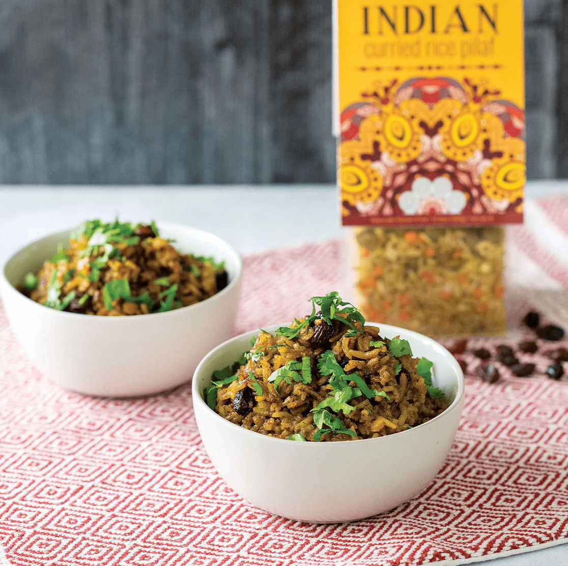 Olivelle Authentic Indian Curried Rice Pilaf Mix - Premium Basmati Rice with Exotic Spices - Perfect for Dinner Parties, Meal Prep & Quick Weeknight Meals