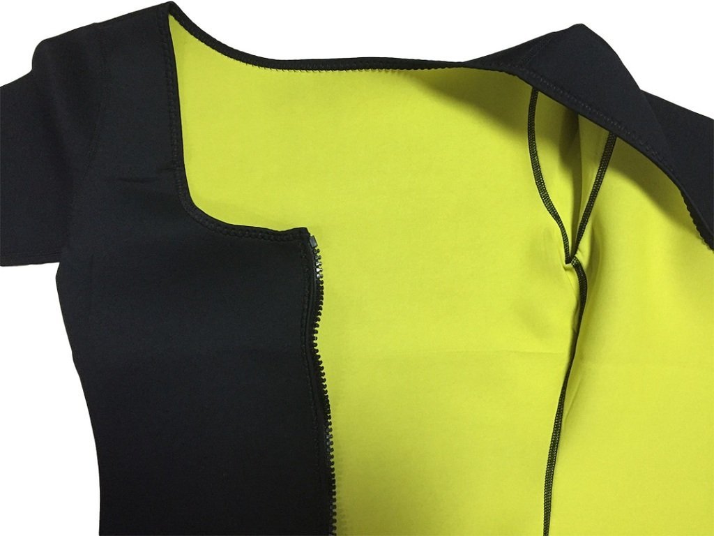 Valentina Women's Slimming Neoprene Vest with Sleeves - T-Shirt Shapewear for Weight Loss, Gym, Sauna & Workout - Perfect for Exercise, Postpartum Recovery & Everyday Wear