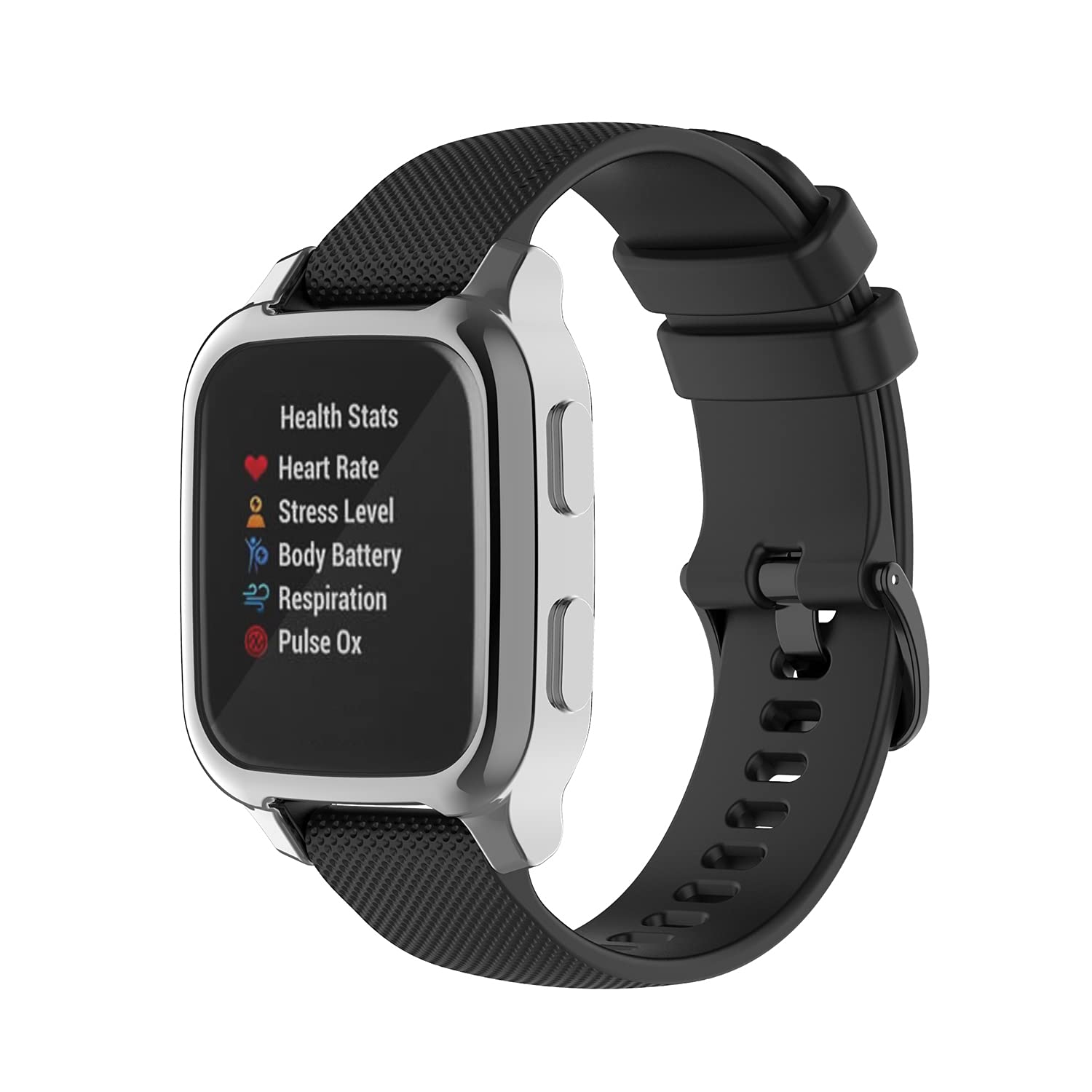 Premium 3-Pack Garmin Venu SQ & Venu SQ Music Screen Protectors - Soft TPU Bezel (Black/Gray/Clear) - Anti-Scratch, Bubble-Free Protection for Workouts & Outdoor Activities