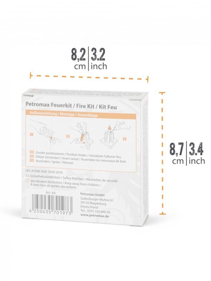 Petromax Fire Kit - Premium Outdoor Camping Fire Starter Set for BBQ, Hiking & Survival Gear | Waterproof & Windproof Fire Starter Kit for Emergency Preparedness & Backpacking Adventures