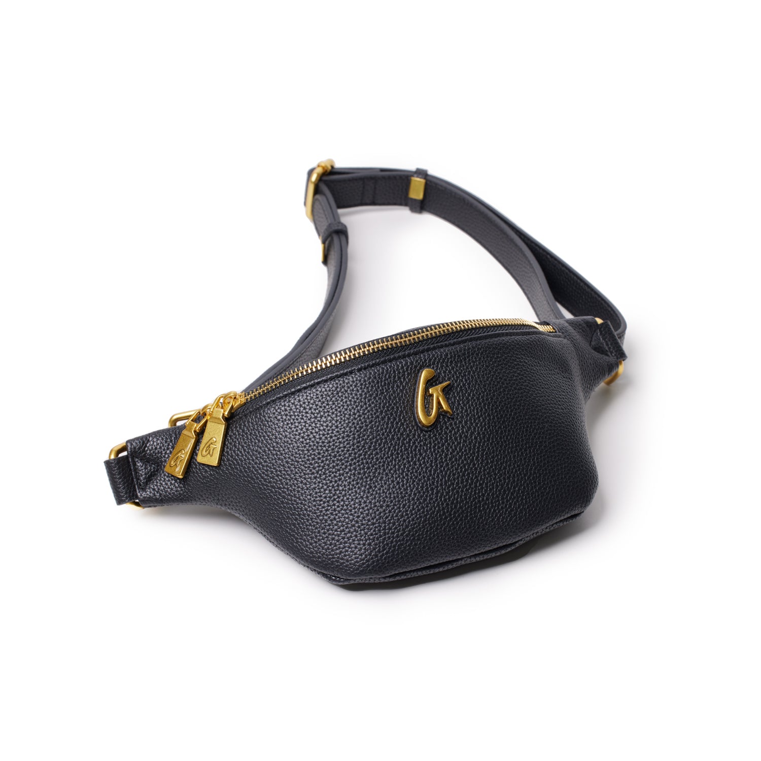 Mini Pebble Fanny Pack - Water-Resistant Waist Bag for Hiking, Travel & Running - Black (Perfect for Outdoor Adventures & Daily Essentials)