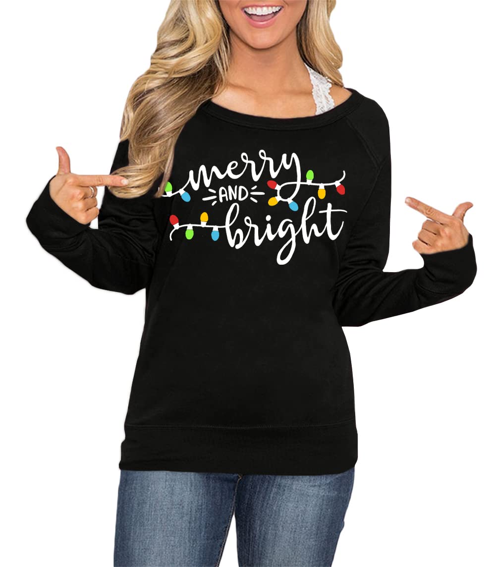 Spadehill Women's Christmas Long Sleeve Sweatshirt - Cozy Holiday Pullover for Xmas Parties, Family Gatherings & Winter Outfits