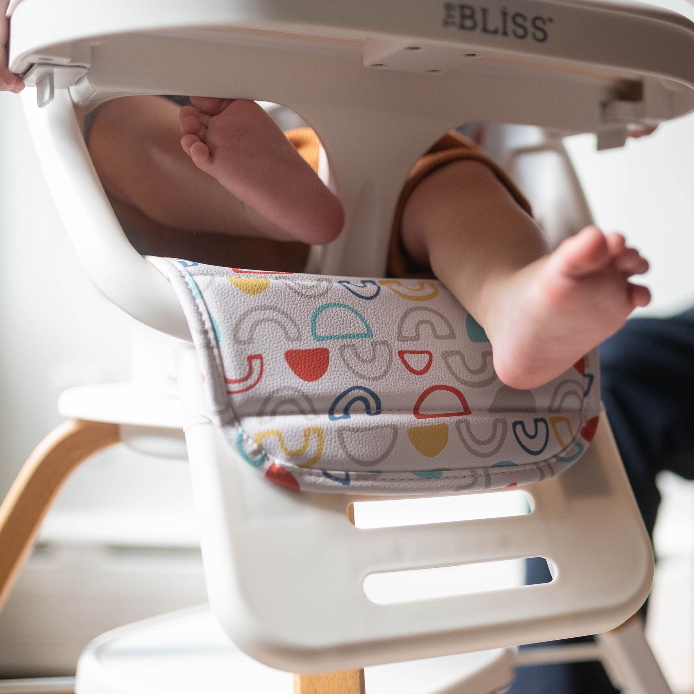 TruBliss 360° Rotating High Chair for Babies & Toddlers - Adjustable Height Convertible Baby Feeding Seat with Removable Tray - Perfect for Dining, Weaning & Playtime at Home