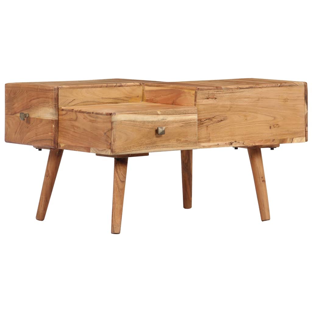 Modern Acacia Wood Coffee Table 27.5
