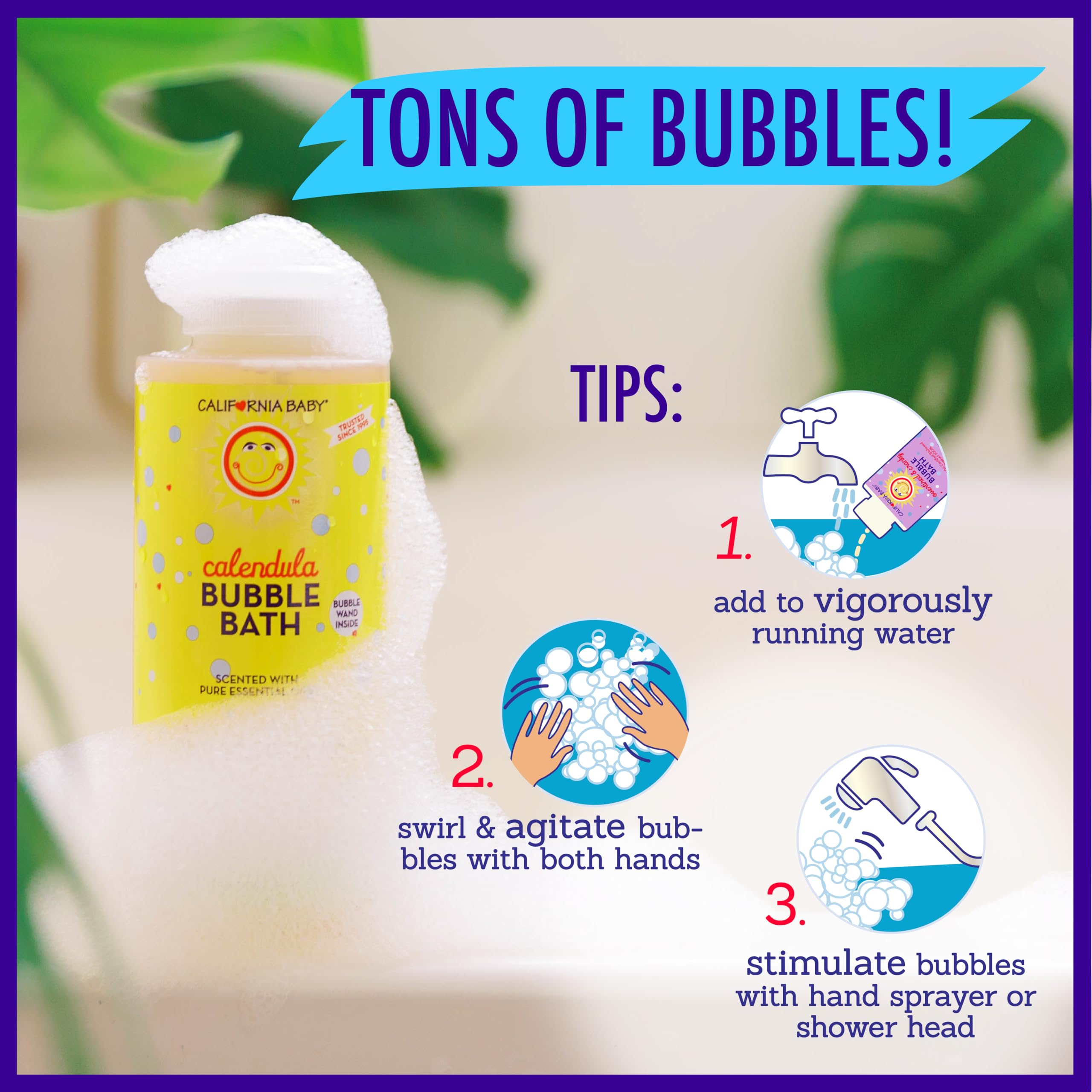 California Baby Calendula Aromatherapy Bubble Bath - 13 fl oz (390 ml) - Soothing Natural Baby Wash for Sensitive Skin & Relaxing Bath Time for Kids