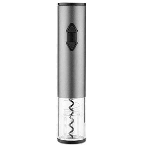 ZKS-KS Electric Wine Opener - Automatic Cordless Corkscrew with Foil Cutter, Battery Operated for Easy Wine Opening | Perfect for Home, Parties, Gifts & Wine Lovers (Silver)