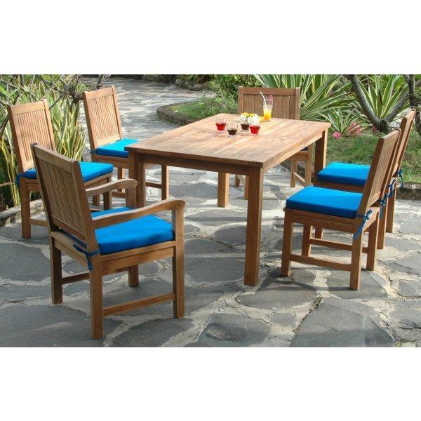 Montage Chester 7-Piece Dining Room Set - Modern Kitchen Table & Chairs for Family Meals & Entertaining Guests