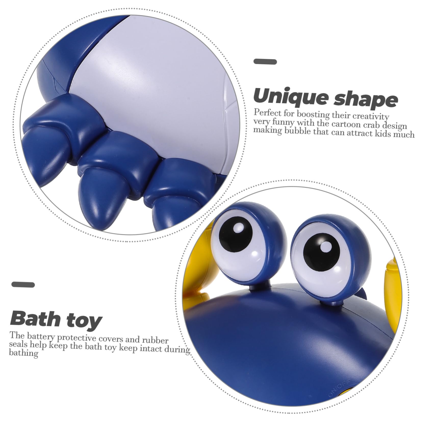 iFundoM 2-Pack Crab Bubble Blower Machine - Singing Bubble Maker for Kids, Bathtub & Shower Toy with Fun Music - Outdoor/Indoor Bubble Party, Birthday Gift, Pool Playtime