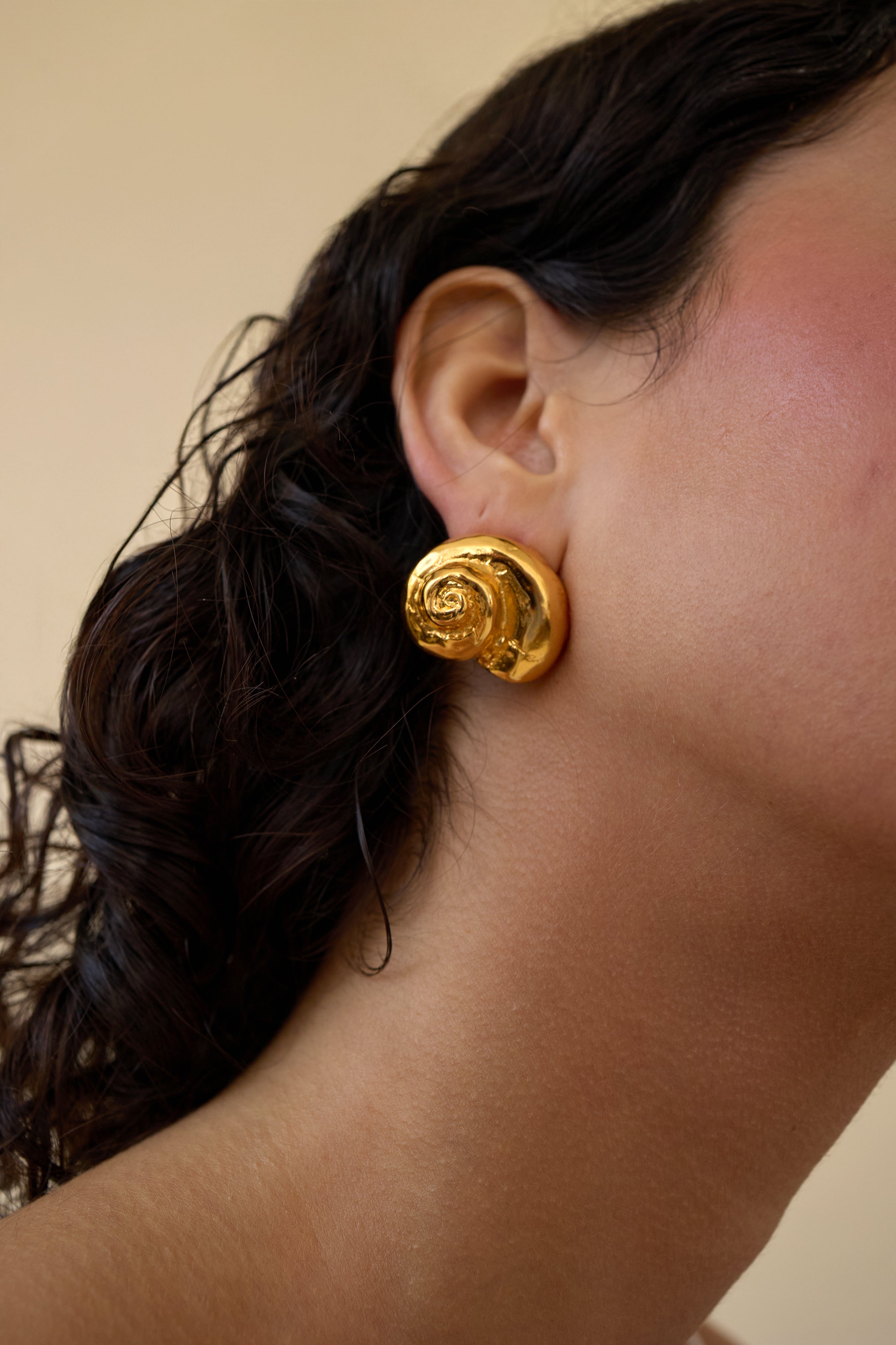 Leila Metal Swirl Earrings for Women - Trendy Boho Dangle Hoop Earrings - Gold & Silver Statement Jewelry - Perfect for Parties, Weddings & Everyday Wear