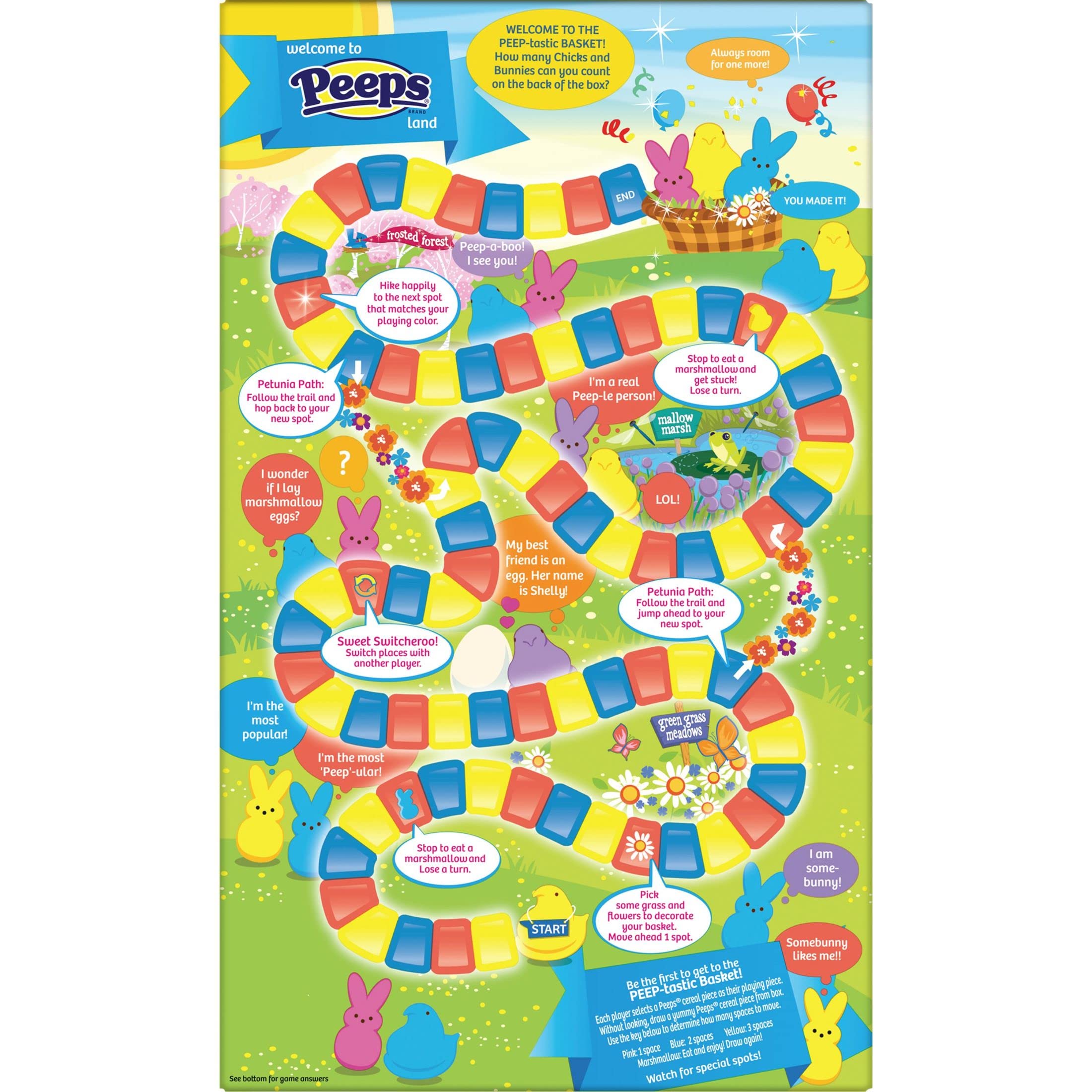 Peeps Breakfast Cereal with Marshmallows - Family Size 12.7oz Box | 8 Vitamins & Minerals | Kids Easter Snacks & Holiday Treats | Perfect for School Lunches, After-School Snacks and Easter Basket Fillers