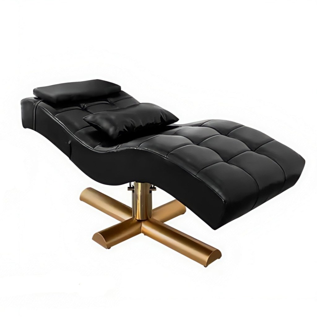 Premium Gold Hydraulic Luxury Eyelash Extension Bed - S-Shaped Ergonomic Design for Professional Lash Artists | Perfect for Salons, Spas & Home Use