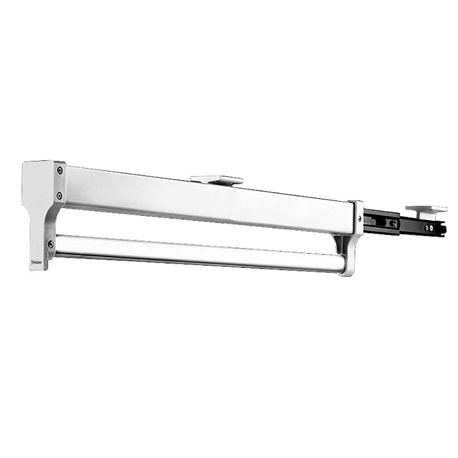 Adjustable Pull-Out Closet Valet Rod - Extendable Wardrobe Hanger Rack for Pants, Coats & Scarves (50cm/19.6in) | Space-Saving Closet Organizer for Bedrooms & Walk-In Closets