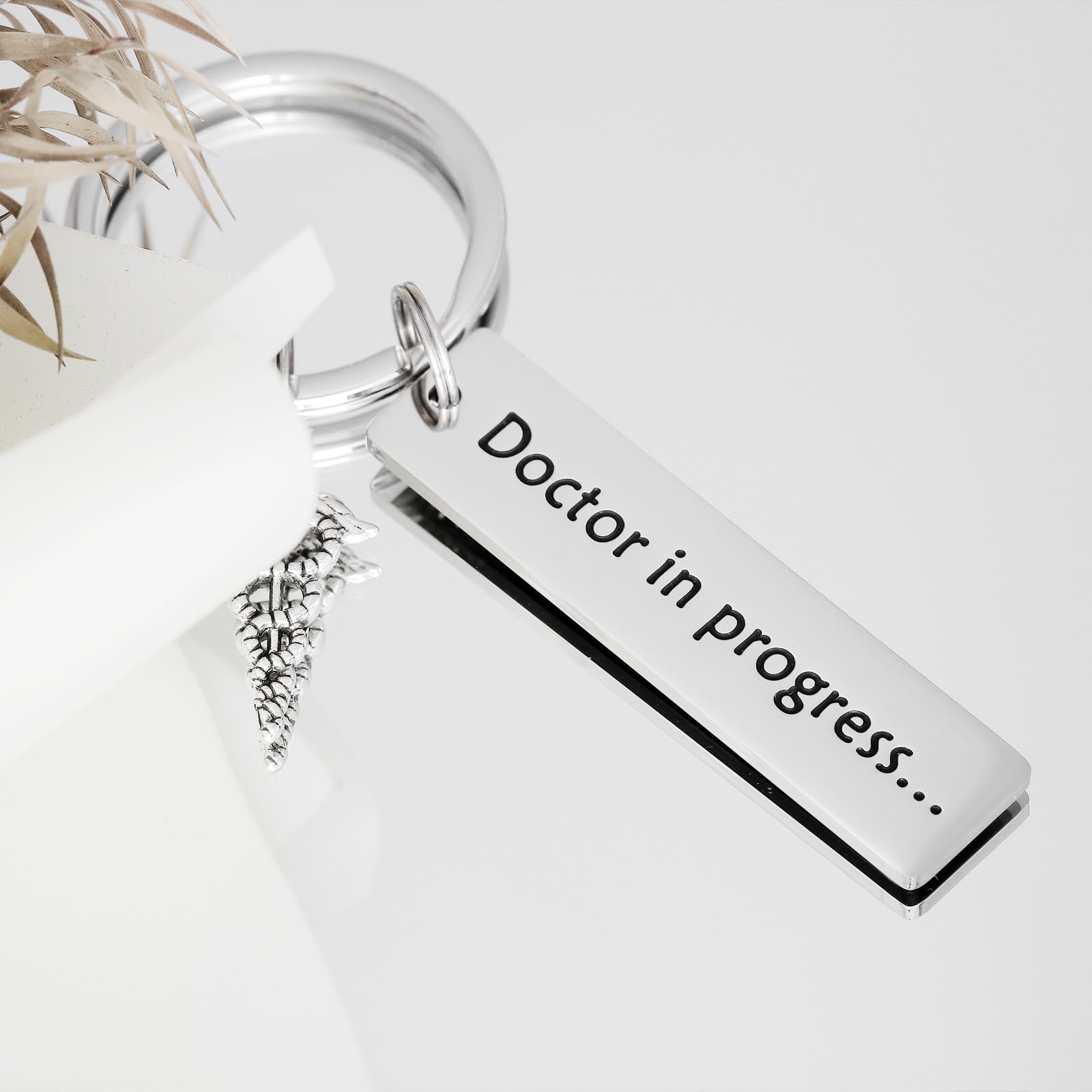 Premium Engraved MD Keychain - Unique Doctor Gift for Graduation, Appreciation & Medical Professionals - Perfect for Nurses, Surgeons & Healthcare Workers