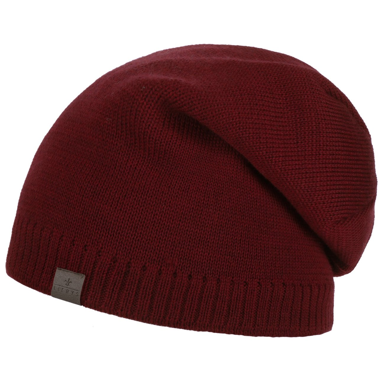 Lierys Fine Merino Classic Oversize Beanie Hat - Soft Wool Winter Hat for Men & Women - Perfect for Skiing, Hiking & Cold Weather Activities