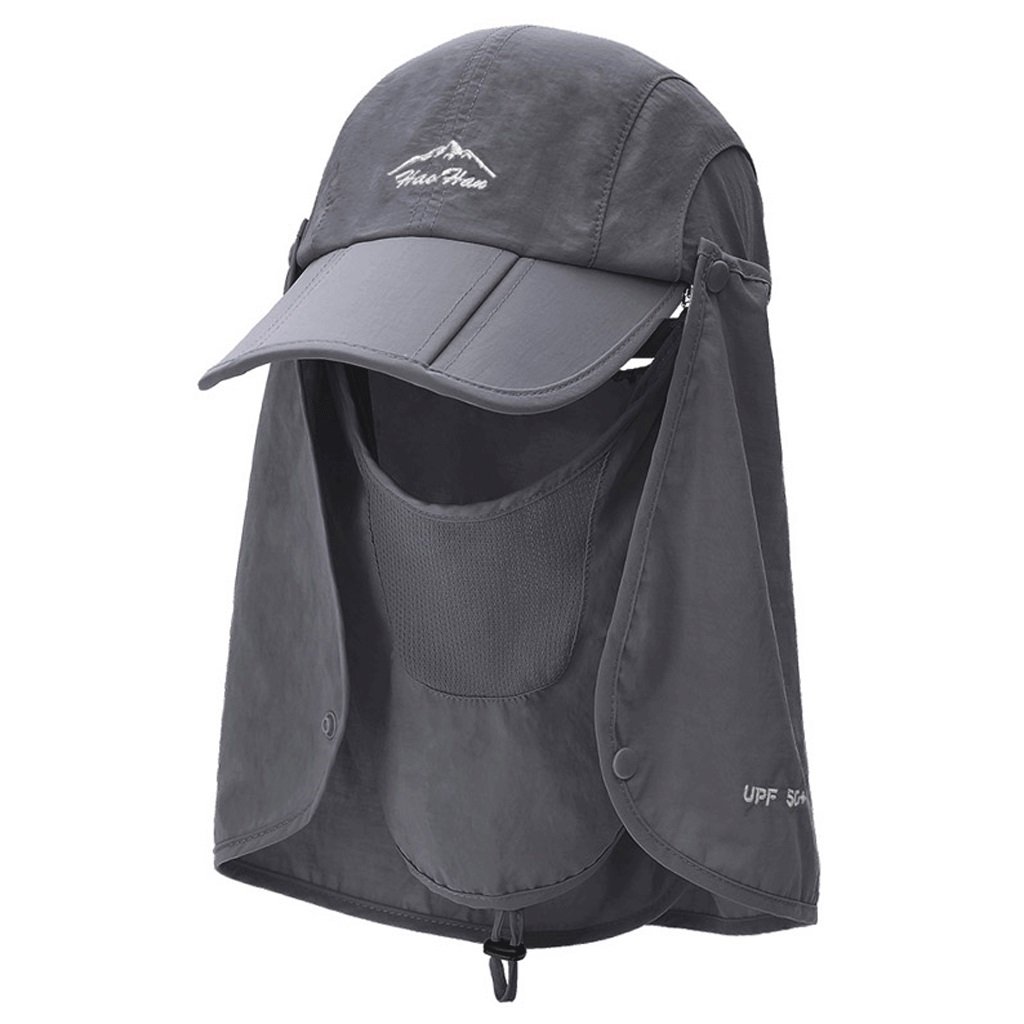 Hongyan UV Protection Fishing Sun Hat for Men & Women - Quick-Dry Outdoor Visor with Face Cover for Summer, Hiking, and Mountaineering (Color: 8#) - Perfect for Beach, Fishing, and Outdoor Adventures