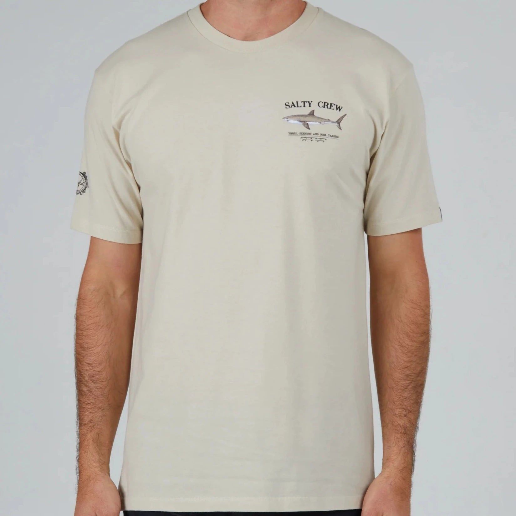 Premium Slaty Crew Bruce Short Sleeve T-Shirt for Men - Soft Cotton Casual Tee for Everyday Wear, Gym, and Outdoor Activities