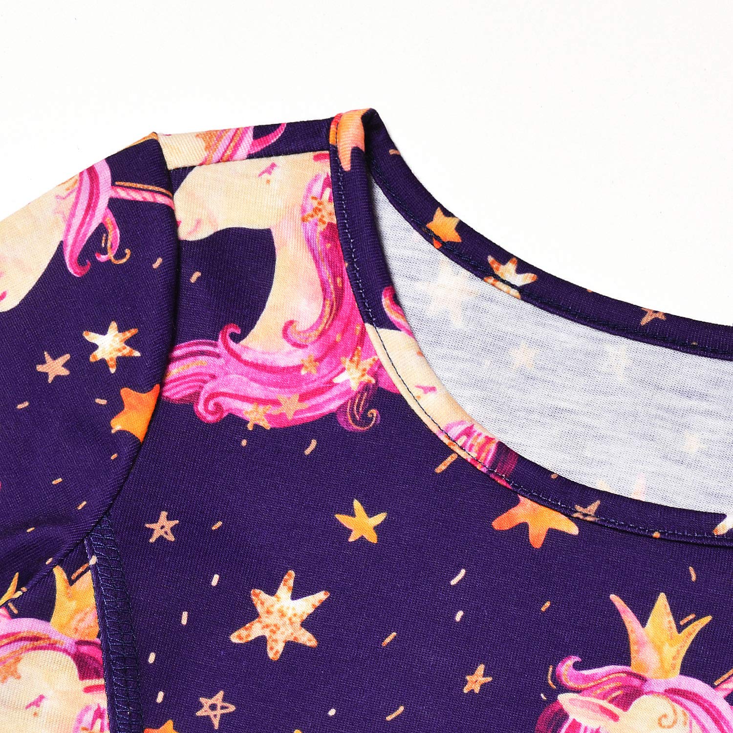 Jxstar Girls Long Sleeve Cotton Dress for Kids - Soft & Comfortable Fall Winter Swing Twirl Outfit for School, Party & Playtime