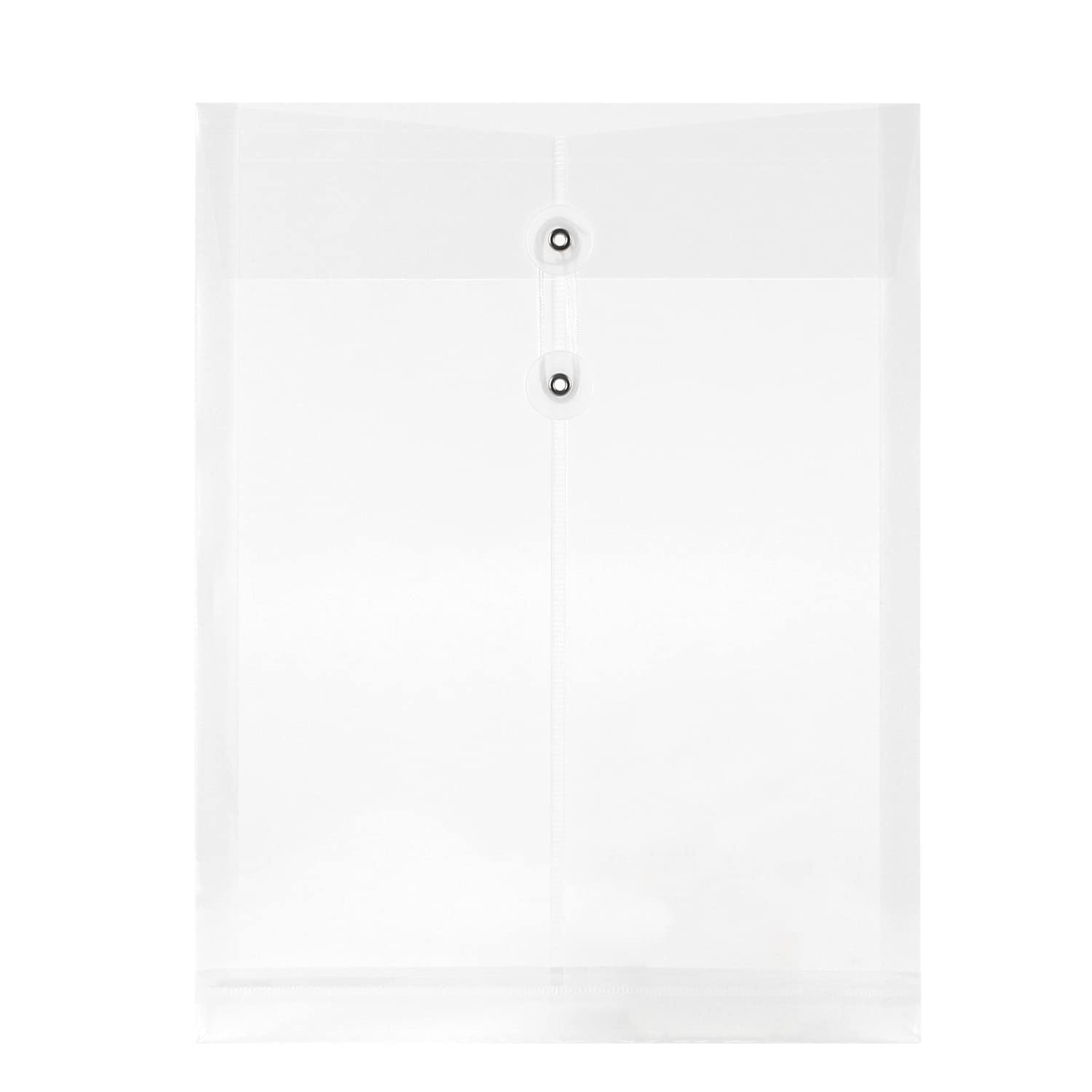 10PCS A4 Plastic File Envelopes - Waterproof Letter Size Document Organizers with Button String Closure for Office, School, Home - Perfect for Storing Bills, Contracts, Projects & Important Papers