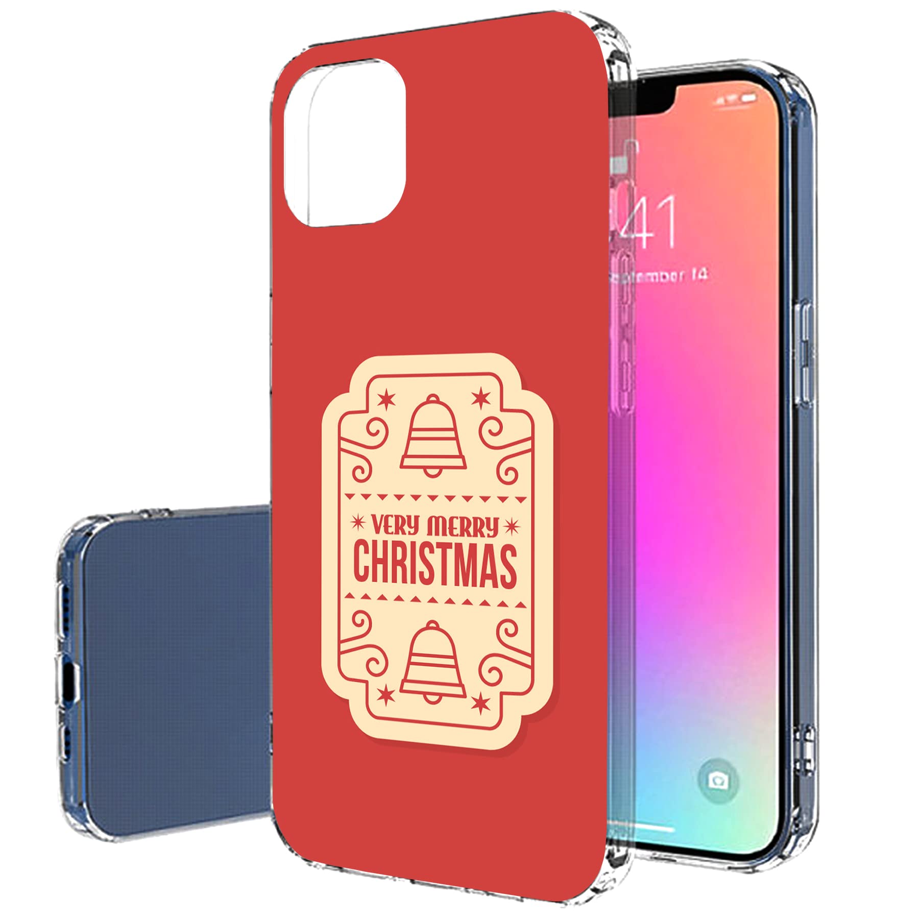 Slim Thin TPU Gel Case for Apple iPhone 13 Pro Max - Lightweight Flexible Soft Anti-Scratch Phone Cover with Christmas Print | Perfect for Holiday Gifts, Everyday Protection & Travel Use