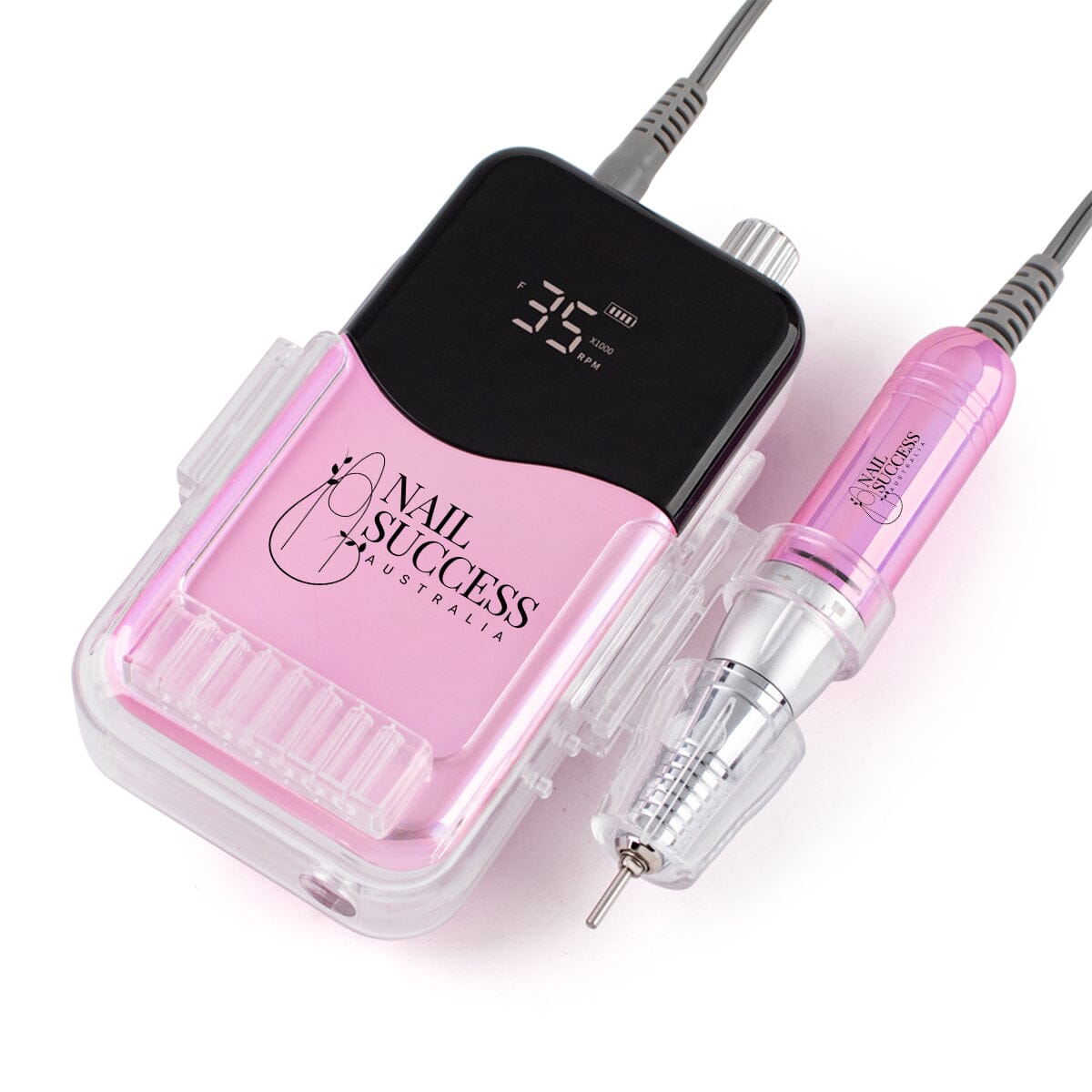 Professional Portable Nail Drill Kit for Manicures & Pedicures - Electric Nail File for Acrylic, Gel & Natural Nails - Perfect for Home & Salon Use