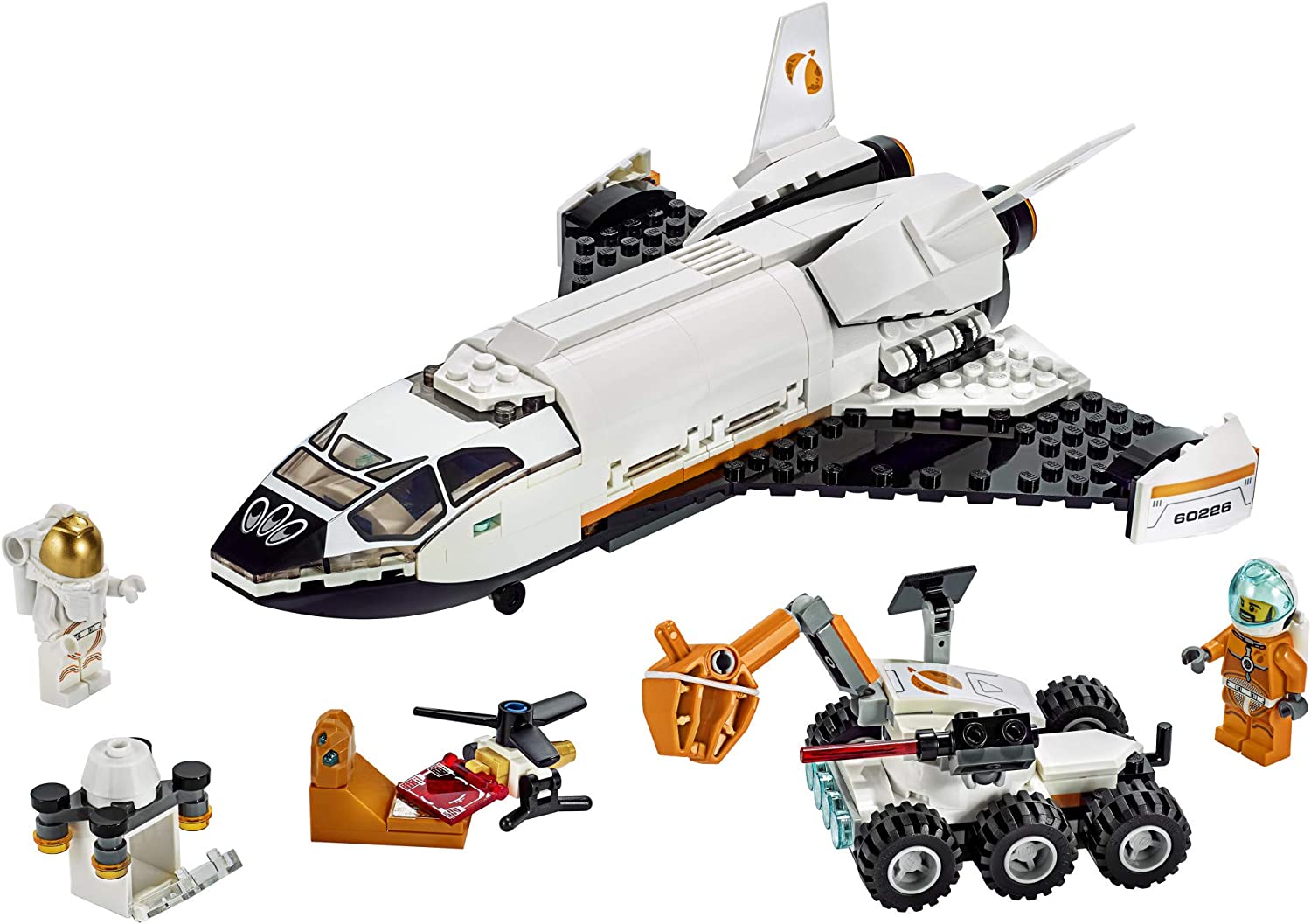 LEGO City Space Mars Research Shuttle 60226 Building Toy Set for Kids - STEM Learning & Space Exploration Play