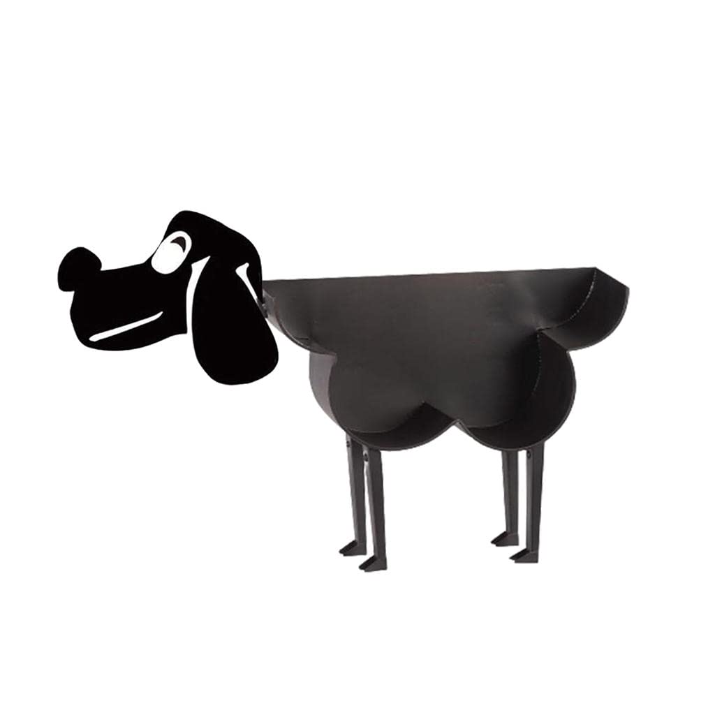 Unique Dog-Shaped Cast Iron Toilet Paper Holder - Decorative Tissue Roll Stand for Kitchen & Bathroom | Perfect for Pet Lovers & Rustic Home Decor