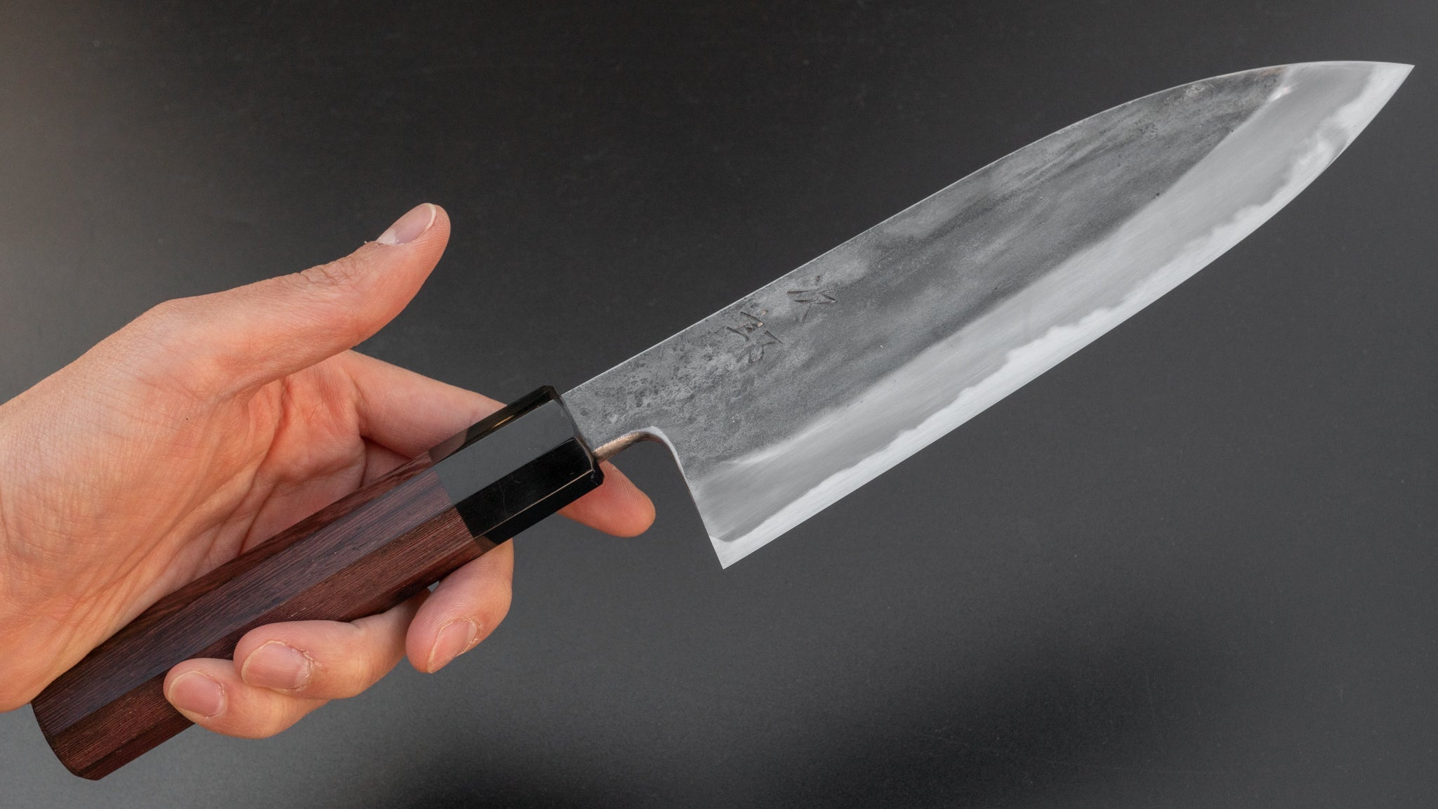 Premium Jiro Tsuchime Wa Gyuto 180mm Japanese Chef Knife with Taihei Tagayasan Handle (#111) - Perfect for Sushi, Sashimi & Precision Kitchen Tasks