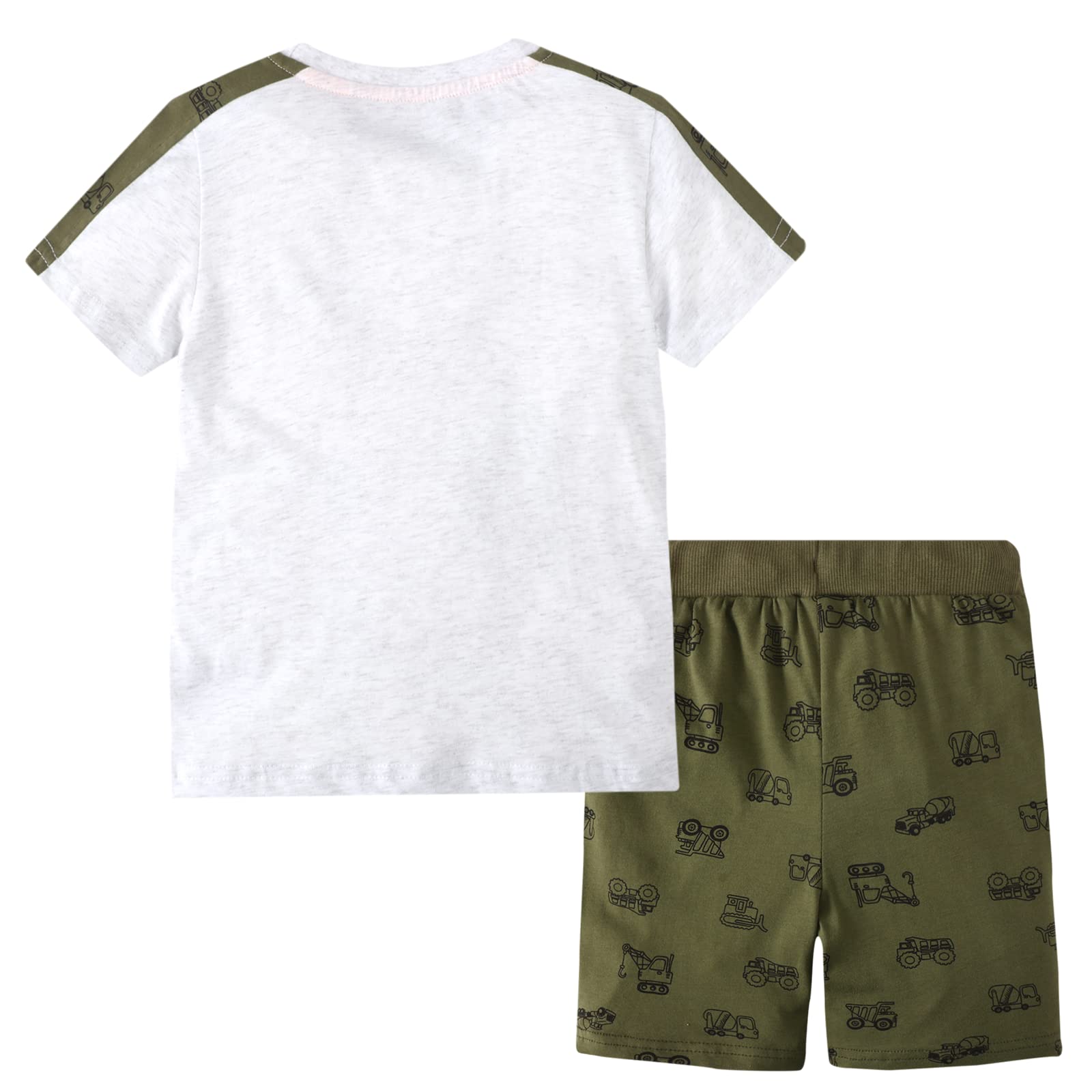 **Boys' Summer Cotton T-Shirt & Shorts Outfit Set for Toddlers (Size 2-7) - Cool & Comfortable Playwear for Outdoor Activities, Beach & Casual Wear**