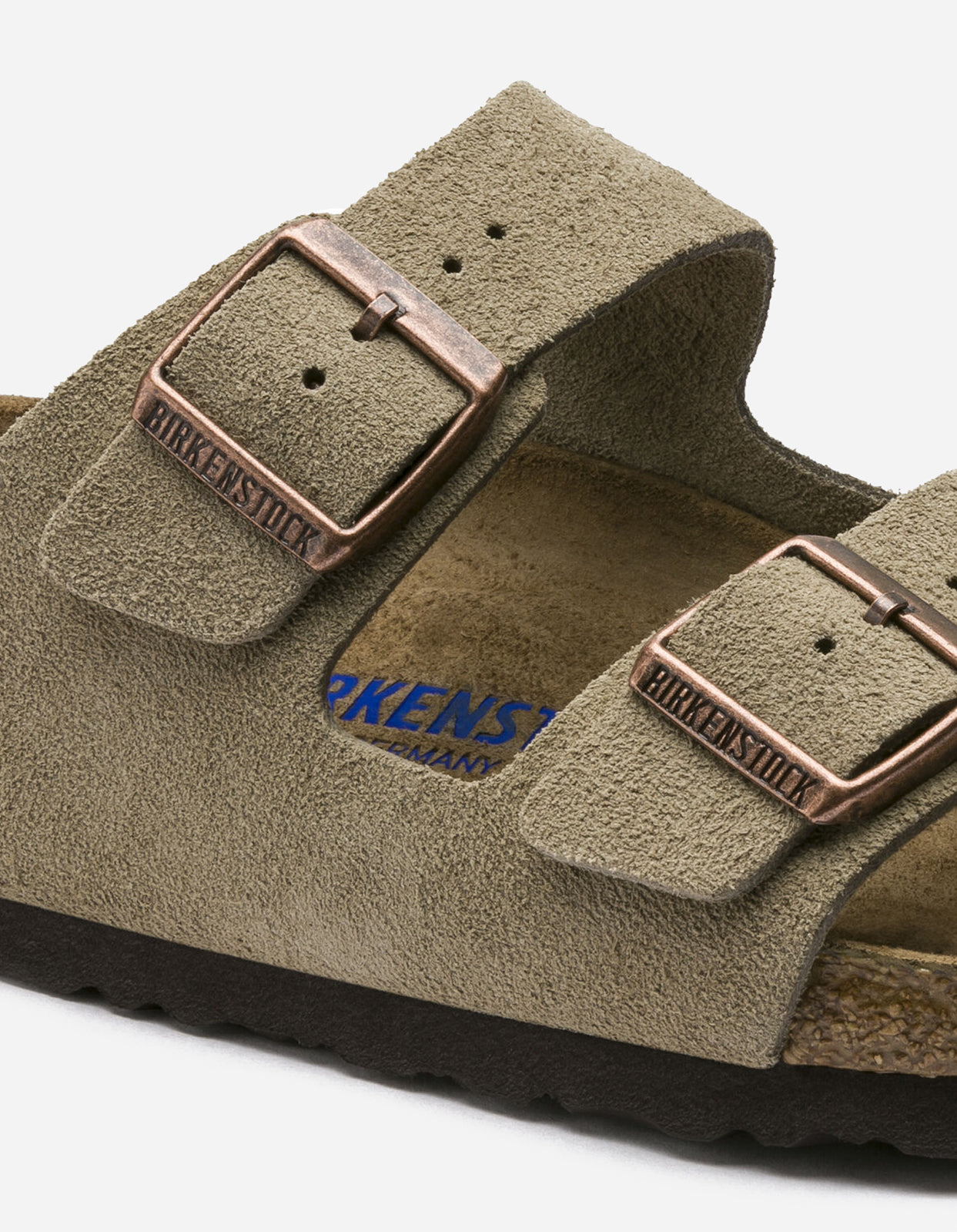 Birkenstock Arizona SFB Suede Sandals for Women & Men - Comfortable Soft Footbed in Taupe | Perfect for Casual Wear, Walking & Outdoor Activities