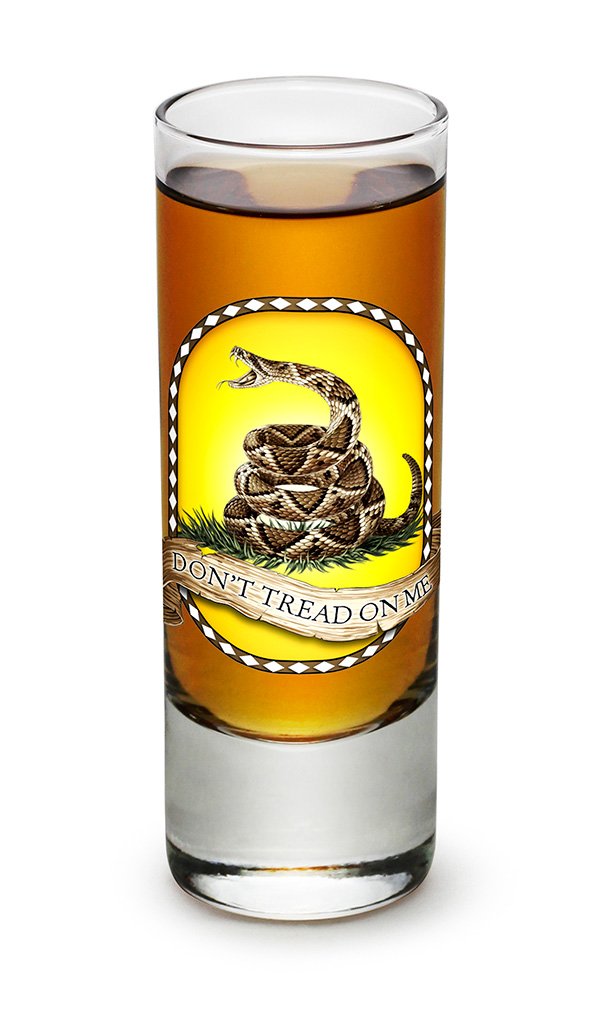 Erazor Bits Don't Treat On Me DTOM 2oz Shot Glass Set of 12 - Custom Logo Barware for Parties, Gifts & Home Bar Decor