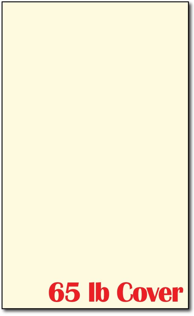 50 Sheets Legal Size (8.5 x 14 Inches) 65lb Cover Cream Cardstock Paper - Premium Heavyweight Paper for Documents, Programs, Menus, Invitations - Perfect for Office, Wedding, Business & Craft Projects