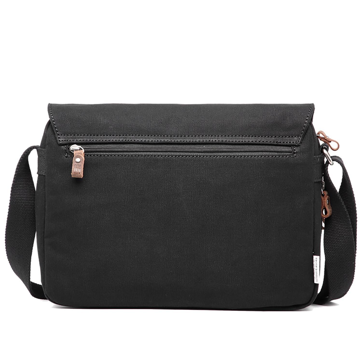 L1577 Troop London Classic Messenger Bag for Men & Women - Medium Size Genuine Leather Crossbody Bag - Perfect for Work, Travel & Everyday Use