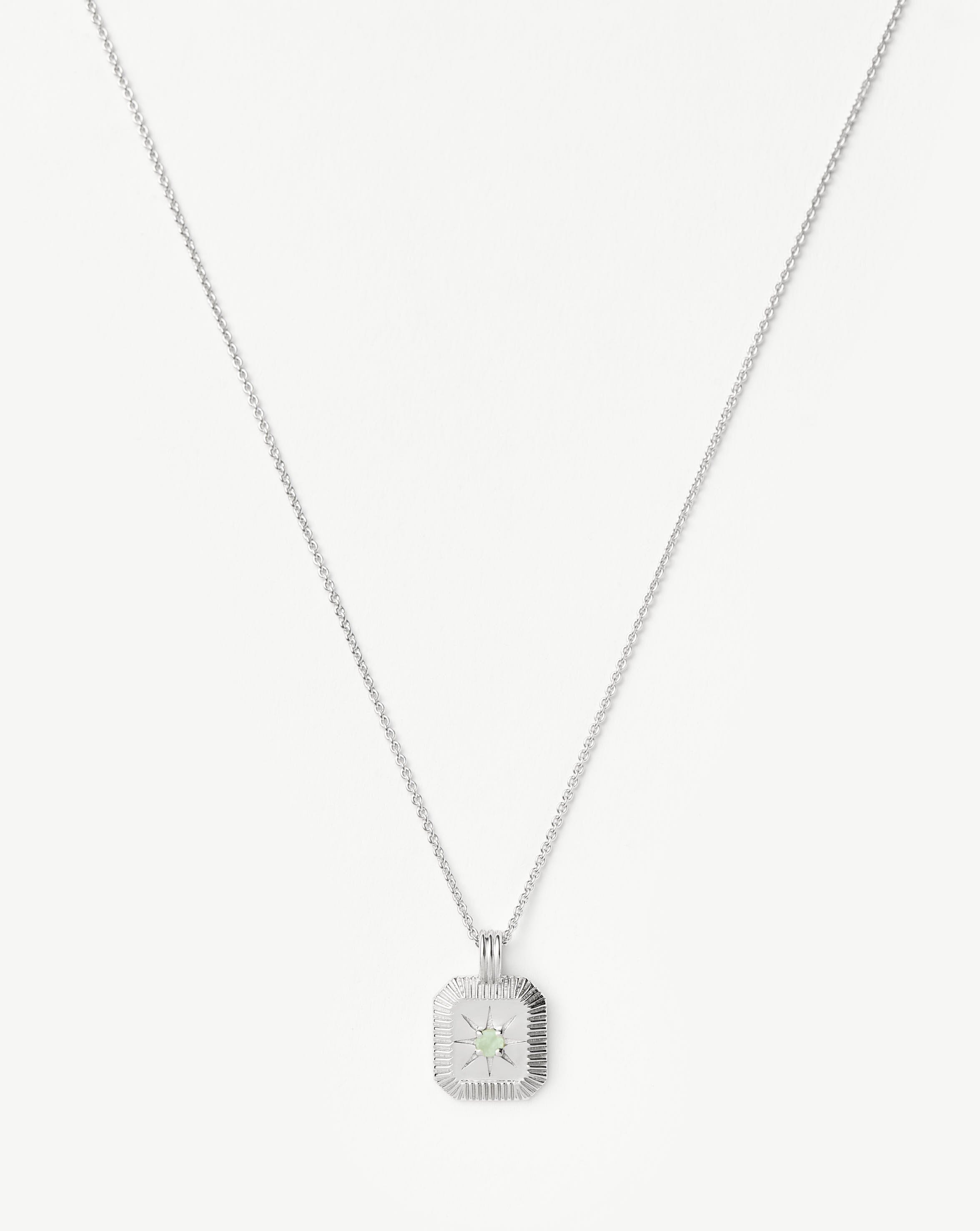 March Birthstone Necklace for Women - Aqua Chalcedony Pendant Jewelry | Elegant Gift for Birthday, Anniversary & Mother's Day | Perfect for Everyday Wear & Special Occasions