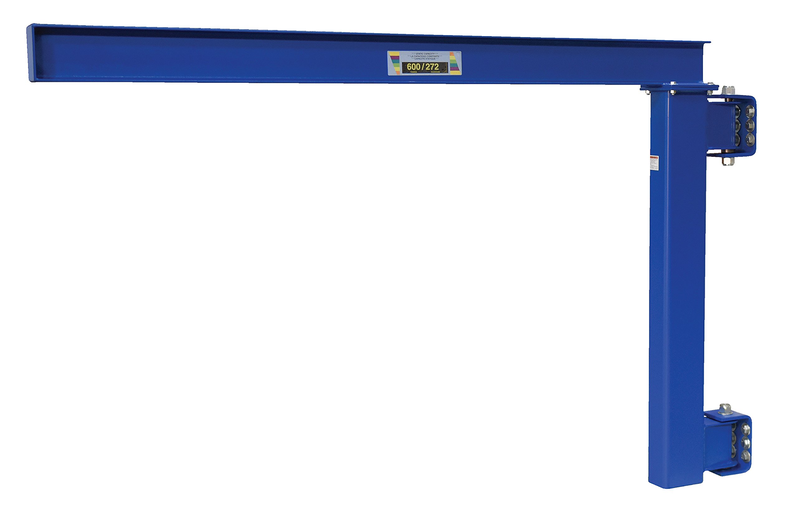 Vestil Wall Mount Jib Crane - Low Clearance 600 lb Capacity for Tight Spaces | Workshop, Garage & Warehouse Lifting Solution